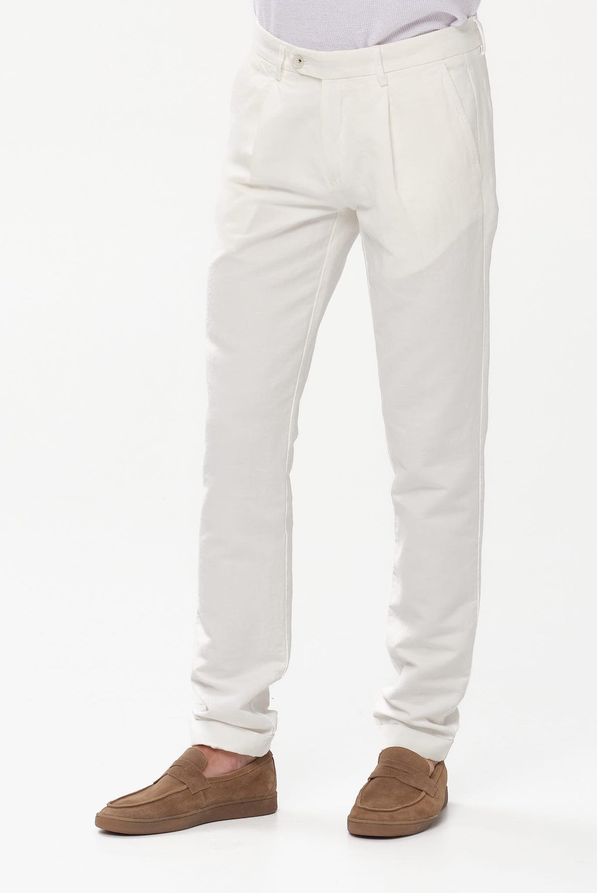 ΑΝΔΡΙΚΟ ΛΕΥΚΟ ΠΑΝΤΕΛΟΝΙ CHINOS PORTOBELLO΄S ME ΠΙΕΤΑ REGULAR FIT
