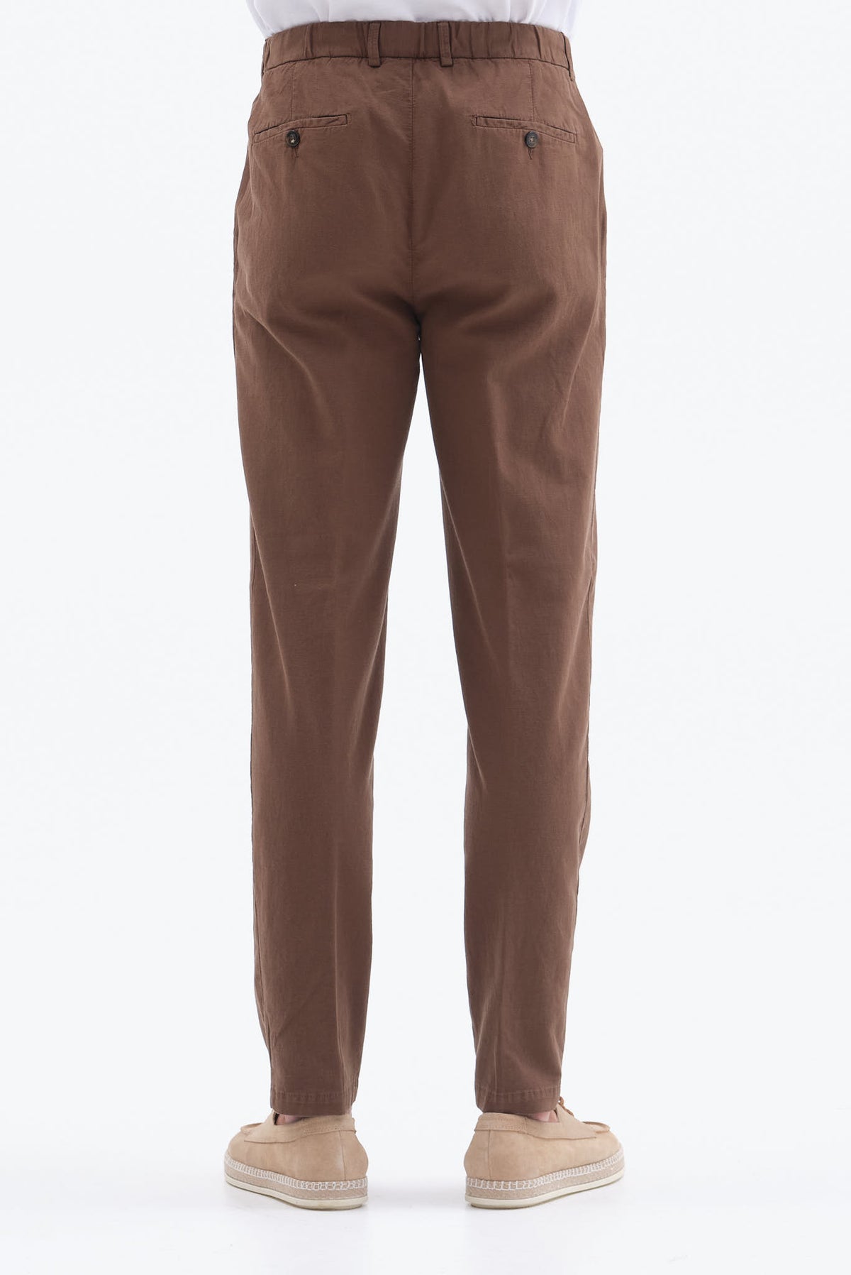 ΑΝΔΡΙΚΟ ΚΑΦΕ CHINOS ΠΑΝΤΕΛΟΝΙ PORTOBELLO'S REGULAR FIT ΜΕ ΚΟΡΔΟΝΙ ΚΑΙ ΛΑΣΤΙΧΟ