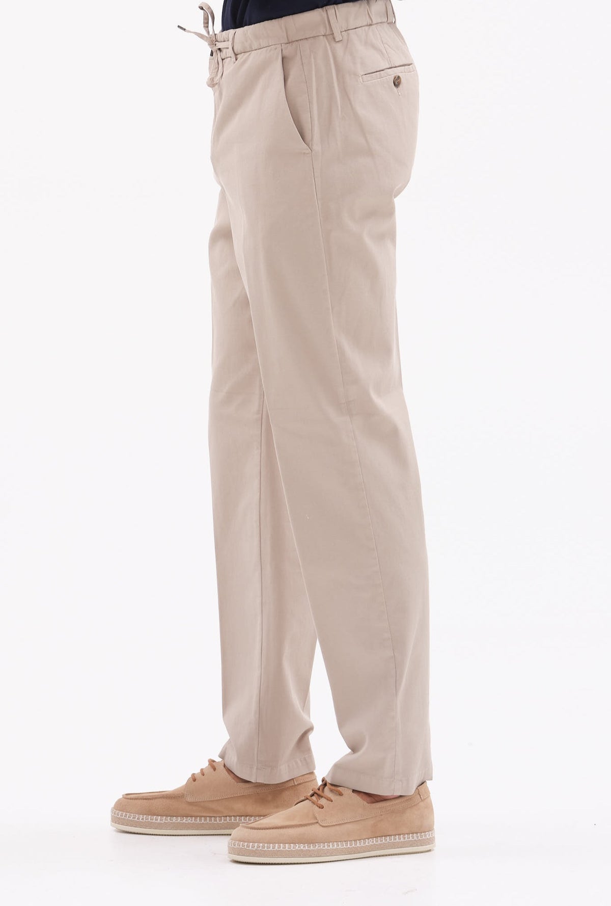 ΑΝΔΡΙΚΟ ΜΠΕΖ CHINOS ΠΑΝΤΕΛΟΝΙ PORTOBELLO'S REGULAR FIT ΜΕ ΚΟΡΔΟΝΙ ΚΑΙ ΛΑΣΤΙΧΟ