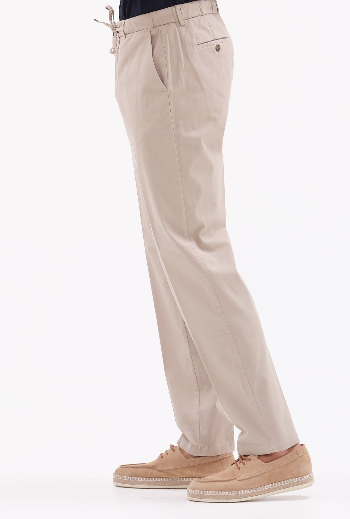 ΑΝΔΡΙΚΟ ΜΠΕΖ CHINOS ΠΑΝΤΕΛΟΝΙ PORTOBELLO'S REGULAR FIT ΜΕ ΚΟΡΔΟΝΙ ΚΑΙ ΛΑΣΤΙΧΟ