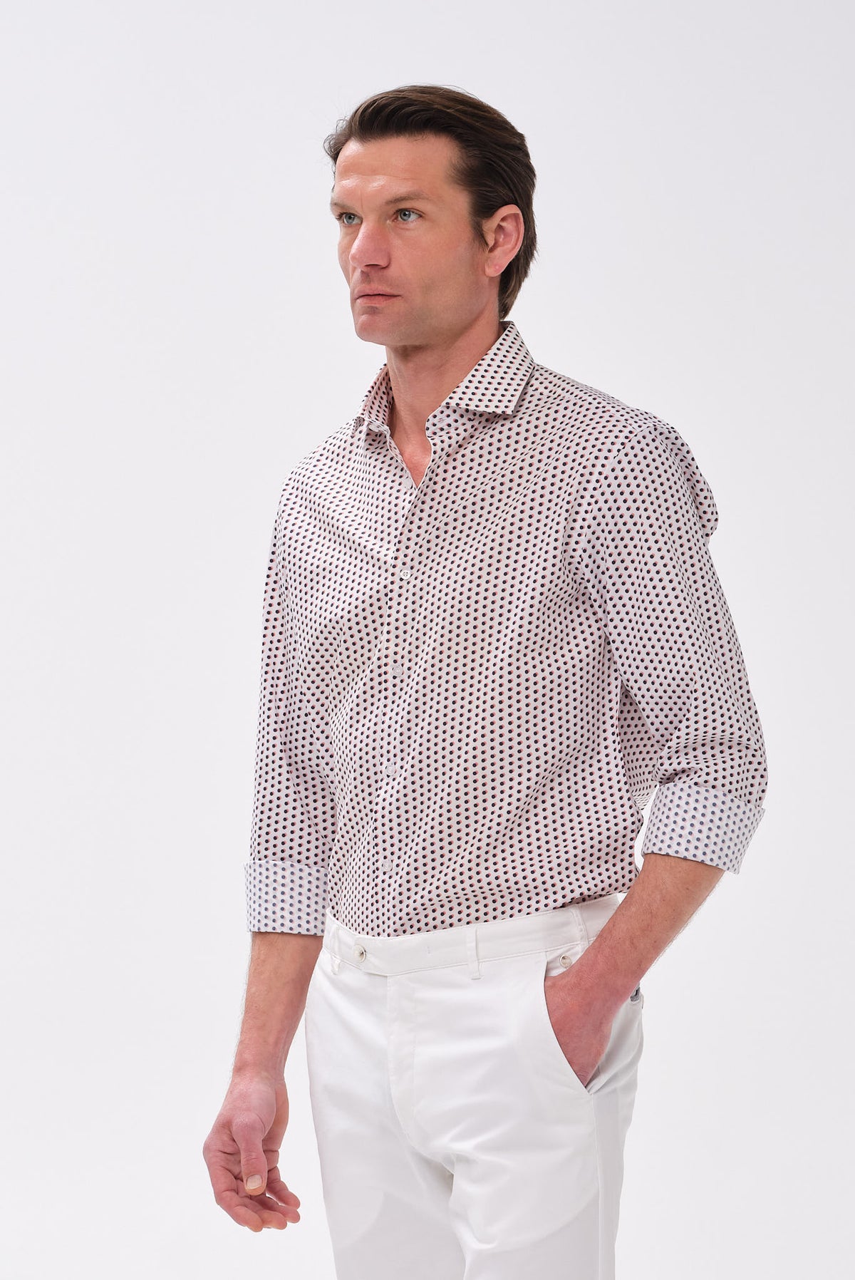 ΑΝΔΡΙΚΟ ΠΟΥΑ ΜΠΛΕ KOKKINO ΠΟΥΚΑΜΙΣΟ PORTOBELLO'S ΜΕ REX ΓΙΑΚΑ SLIM FIT