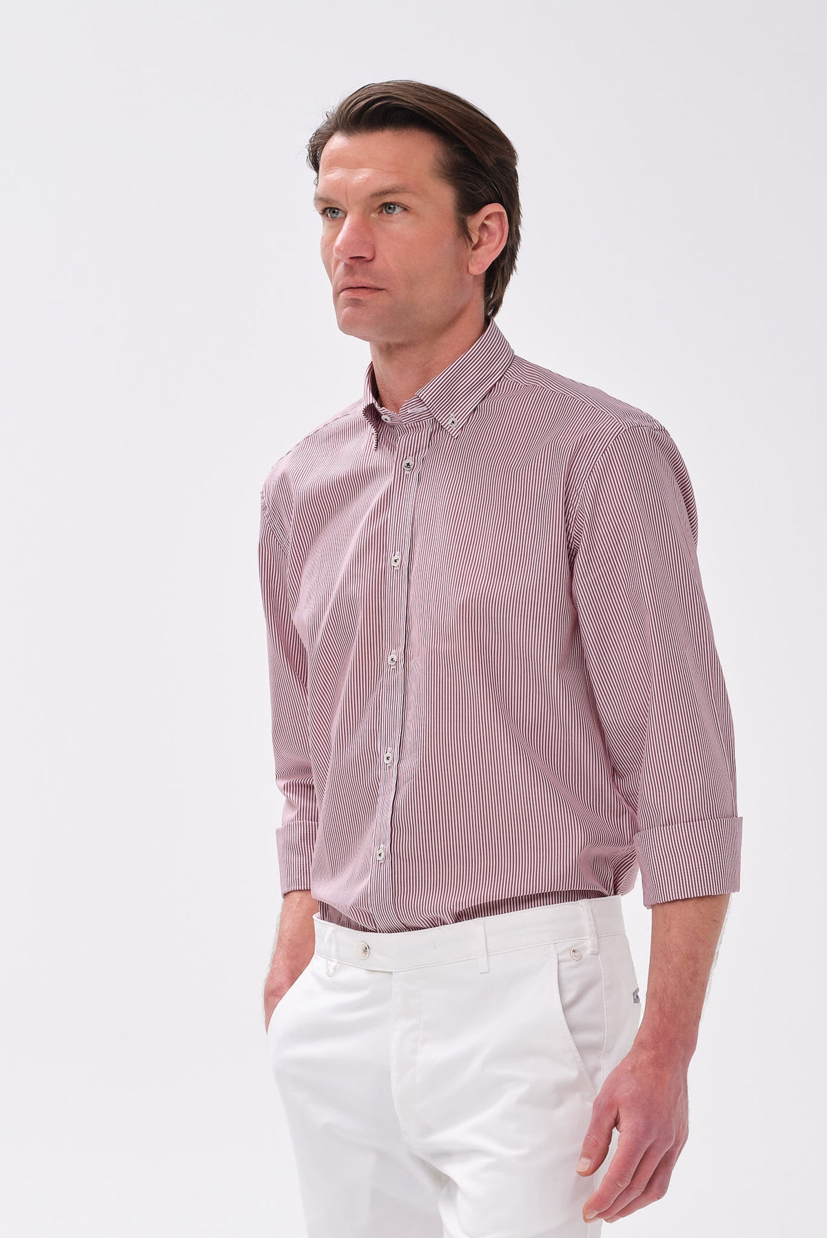 ΑΝΔΡΙΚΟ ΚΟΚΚΙΝΟ ΡΙΓΕ ΠΟΥΚΑΜΙΣΟ PORTOBELLO'S ΜΕ BUTTON DOWN ΓΙΑΚΑ REGULAR FIT