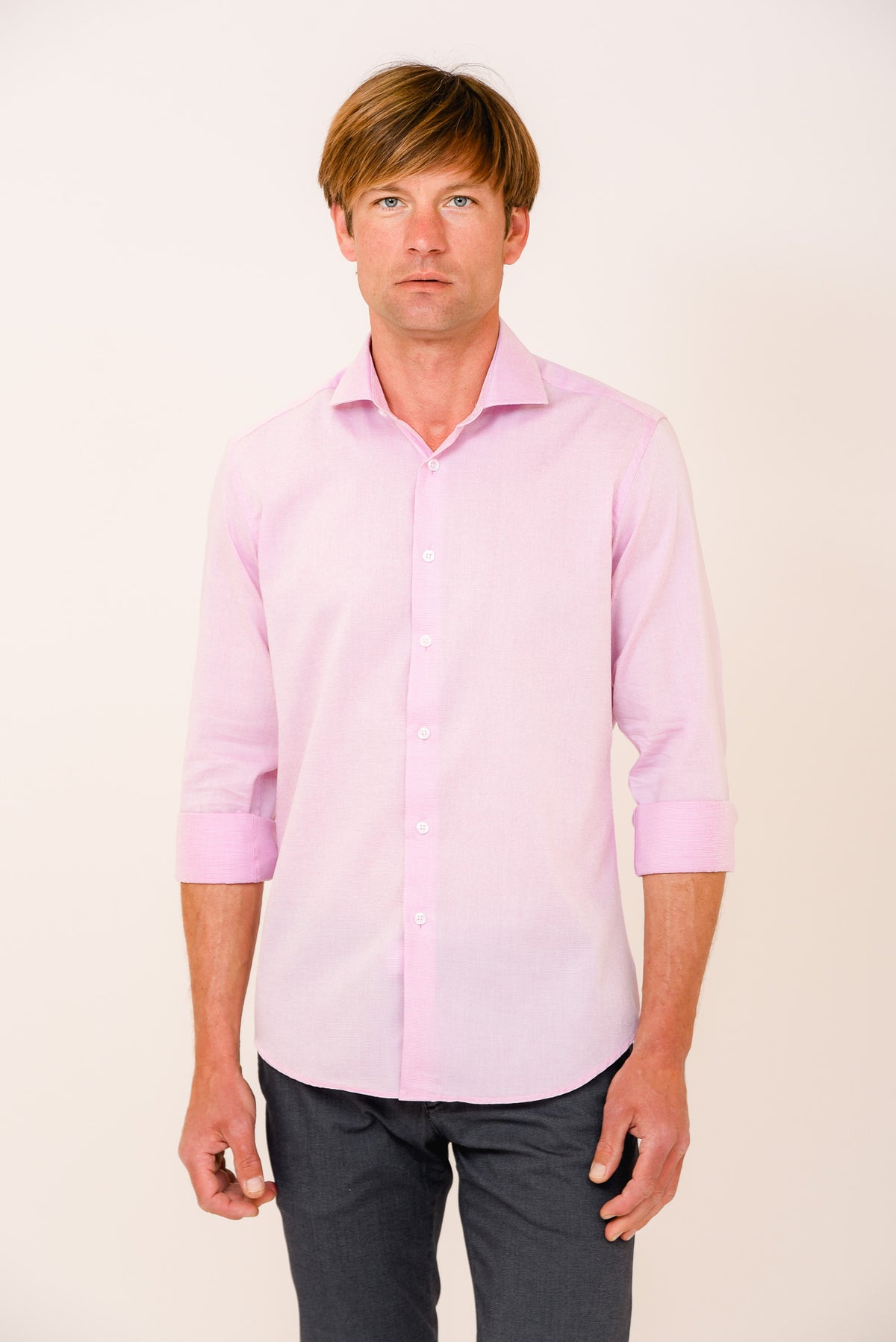 ΑΝΔΡΙΚΟ ΡΟΖ ΠΟΥΚΑΜΙΣΟ PORTOBELLO'S ME REX ΓΙΑΚΑ SLIM FIT