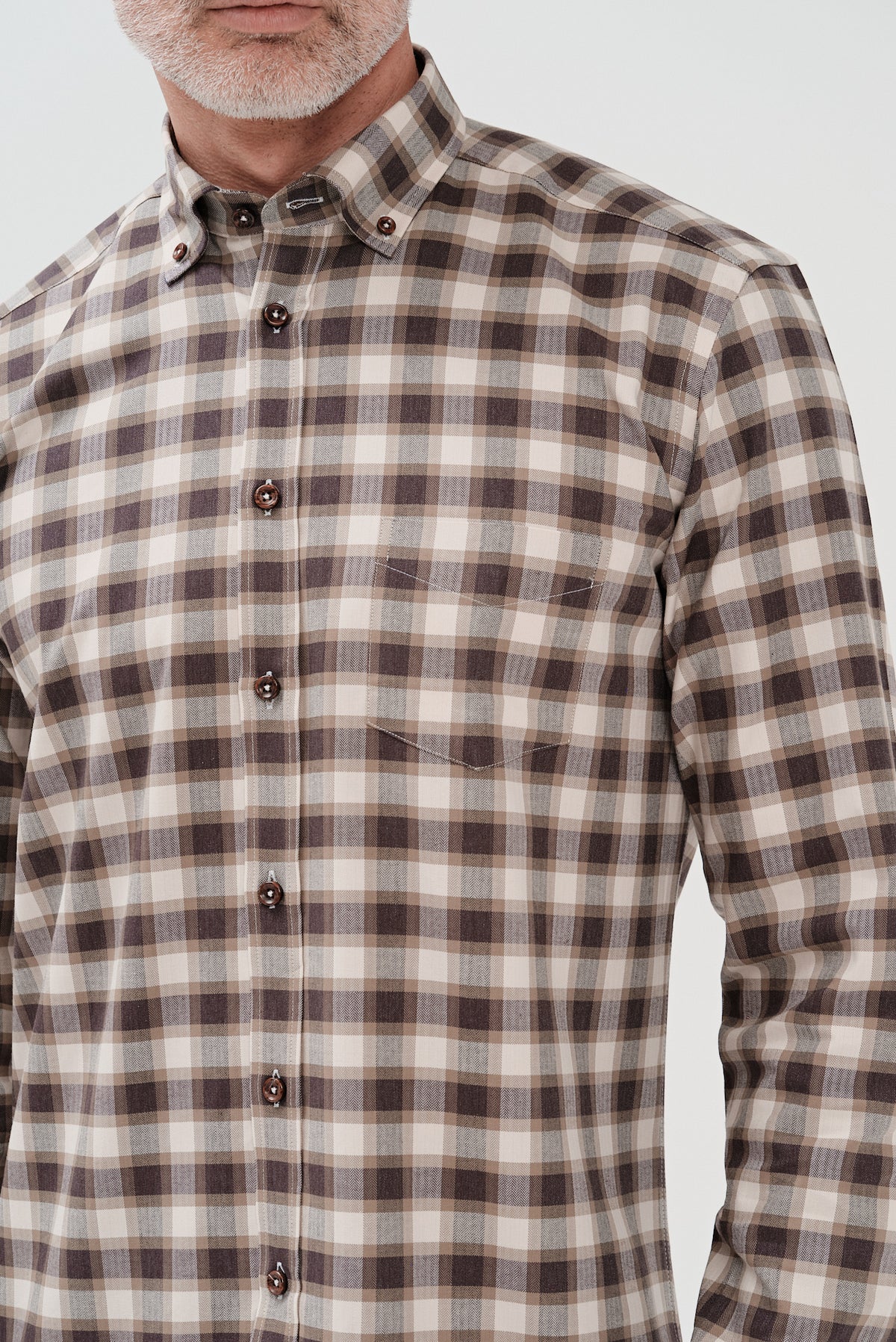 ΑΝΔΡΙΚΟ ΚΑΡΟ ΜΠΕΖ ΛΑΔΙ ΠΟΥΚΑΜΙΣΟ ΜΕ BUTTON DOWN ΓΙΑΚΑ PORTOBELLO'S REGULAR FIT