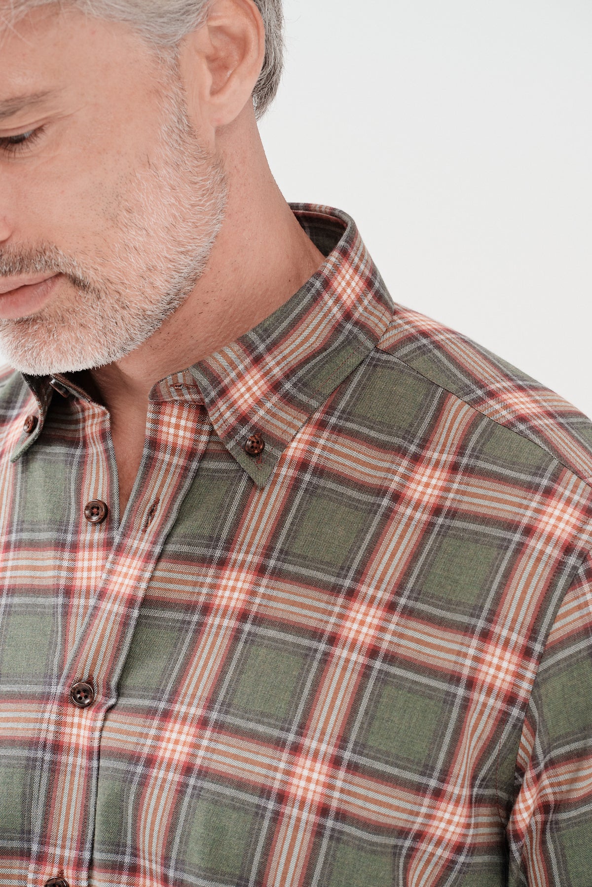 ΑΝΔΡΙΚΟ ΚΑΡΟ ΠΡΑΣΙΝΟ ΠΟΥΚΑΜΙΣΟ PORTOBELLO'S ΜΕ BUTTON DOWN ΓΙΑΚΑ REGULAR FIT