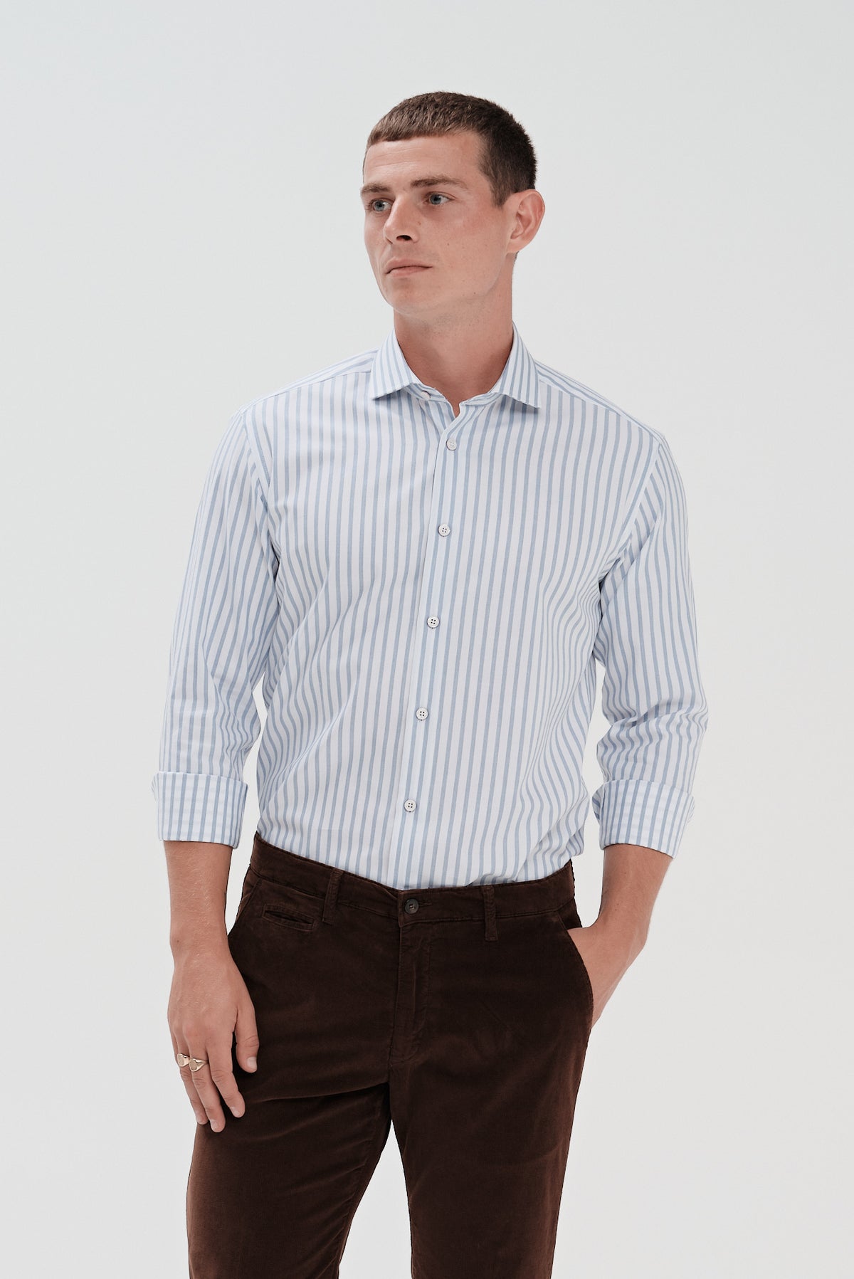 ΑΝΔΡΙΚΟ ΣΙΕΛ ΡΙΓΕ ΠΟΥΚΑΜΙΣΟ ΜΕ REX ΓΙΑΚΑ PORTOBELLO'S SLIM FIT