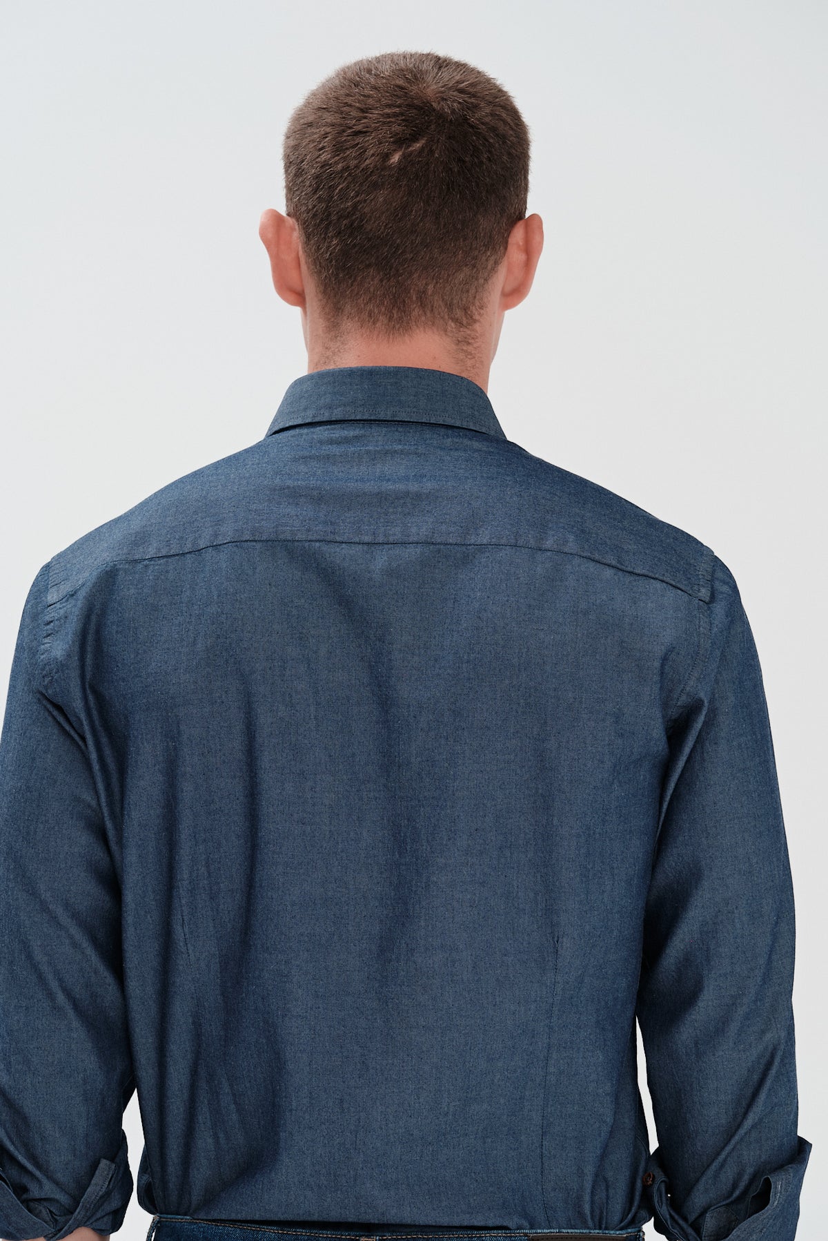 ΑΝΔΡΙΚΟ DENIM ΠΟΥΚΑΜΙΣΟ PORTOBELLO'S ΜΕ REX ΓΙΑΚΑ SLIM FIT