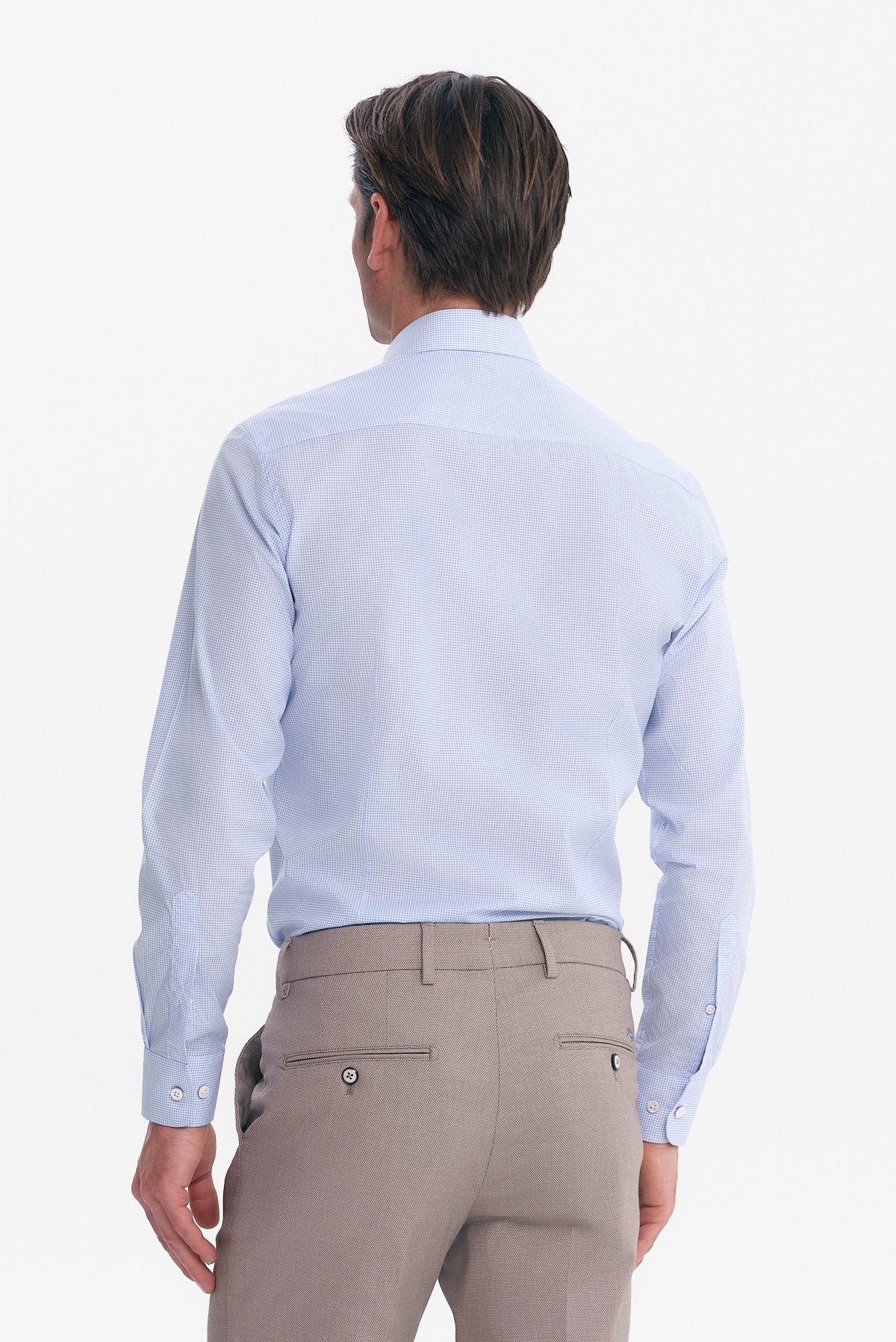 ΑΝΔΡΙΚΟ ΣΙΕΛ ΠΟΥΚΑΜΙΣΟ SLIM FIT PORTOBELLO'S ΜΕ REX ΓΙΑΚΑ ΚΑΙ ΜΙΚΡΟΣΧΕΔΙΟ
