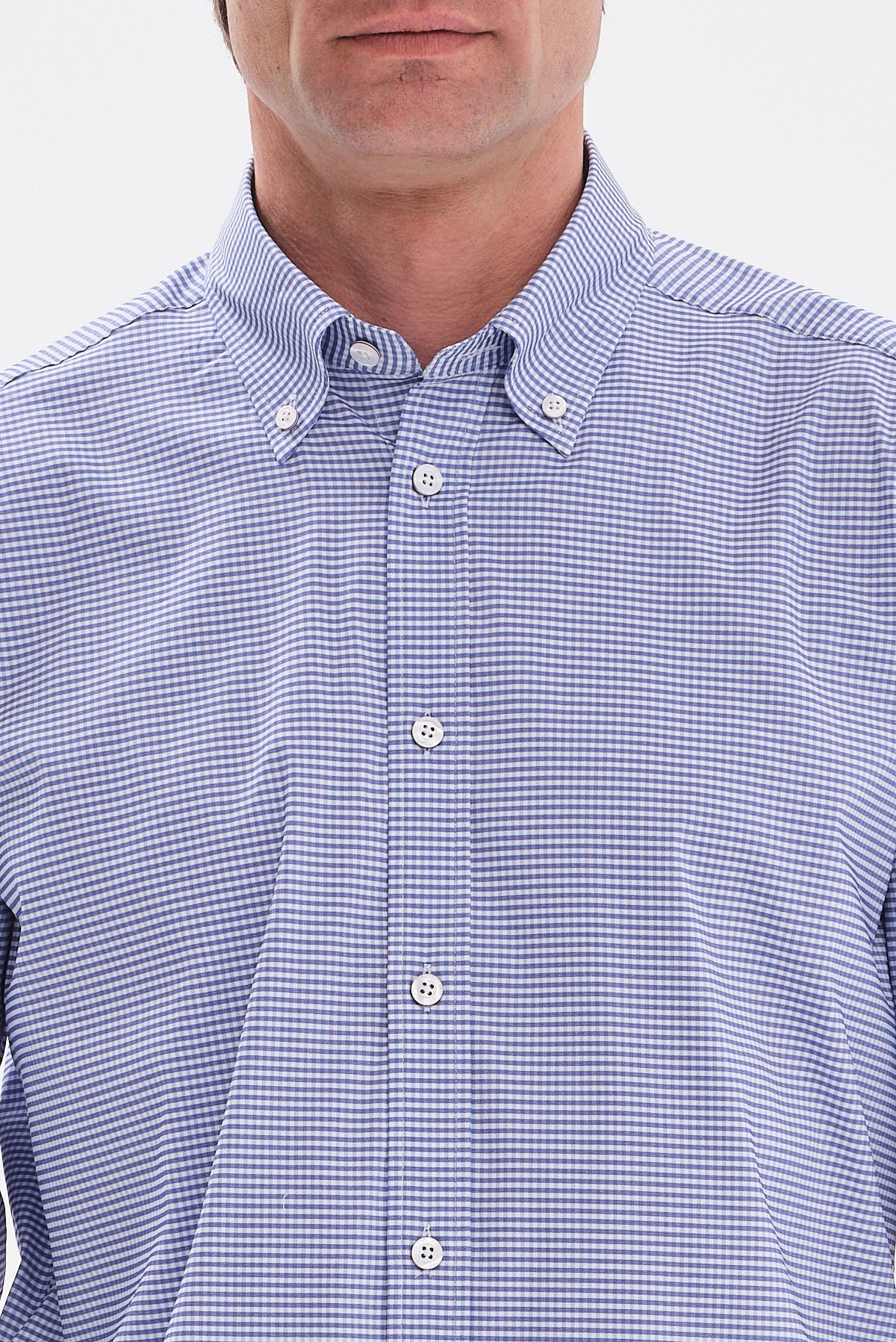 ΑΝΔΡΙΚΟ ΜΠΛΕ ΜΕΣΑΙΟ ΠΤΙ ΚΑΡΟ ΠΟΥΚΑΜΙΣΟ PORTOBELLO'S REGULAR FIT ΜΕ BUTTON DOWN ΓΙΑΚΑ