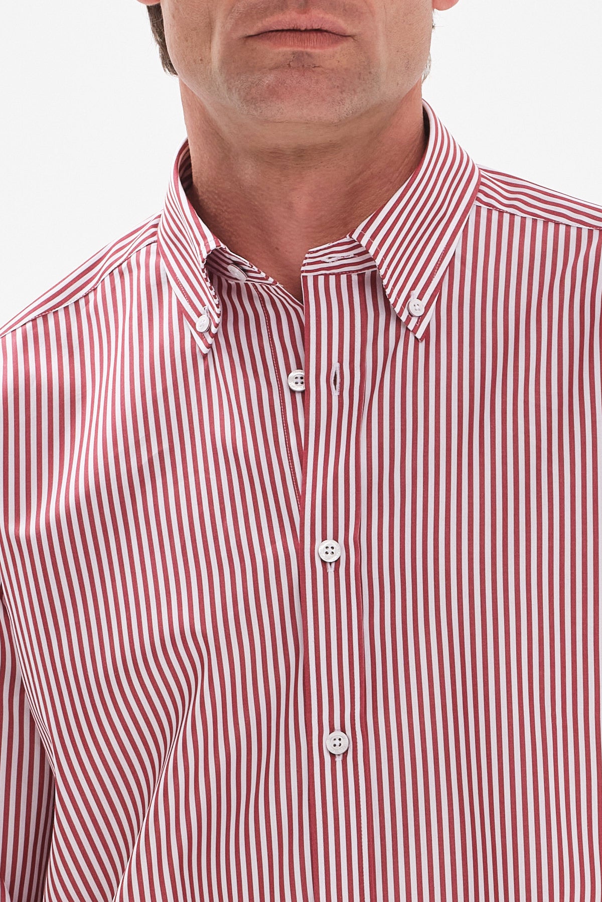 ΑΝΔΡΙΚΟ ΡΙΓΕ ΚΟΚΚΙΝΟ ΠΟΥΚΑΜΙΣΟ PORTOBELLO'S REGULAR FIT ΜΕ BUTTON DOWN ΓΙΑΚΑ