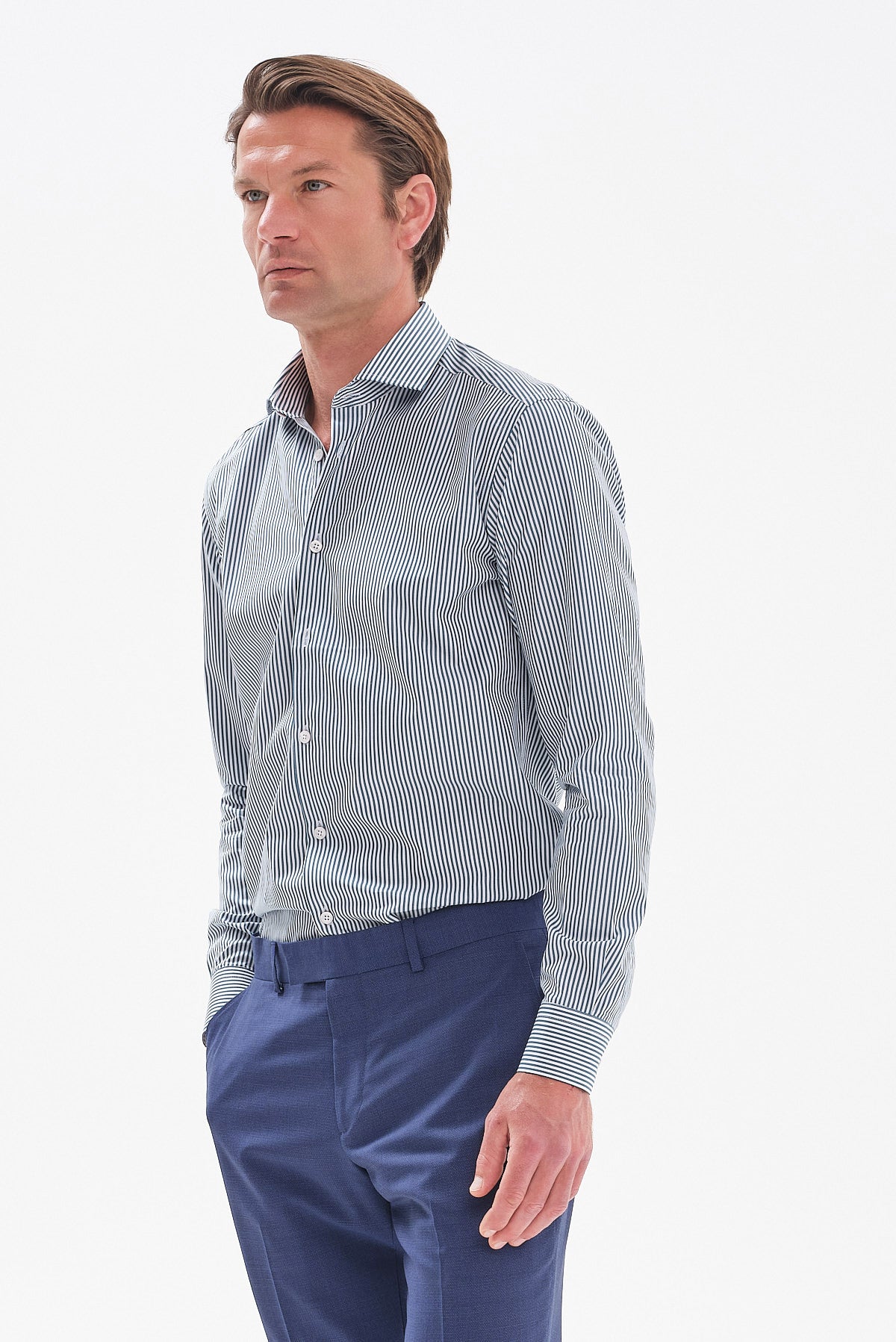 ΑΝΔΡΙΚΟ ΡΙΓΕ ΠΕΤΡΟΛ ΠΟΥΚΑΜΙΣΟ PORTOBELLO'S SLIM FIT ΜΕ REX ΓΙΑΚΑ