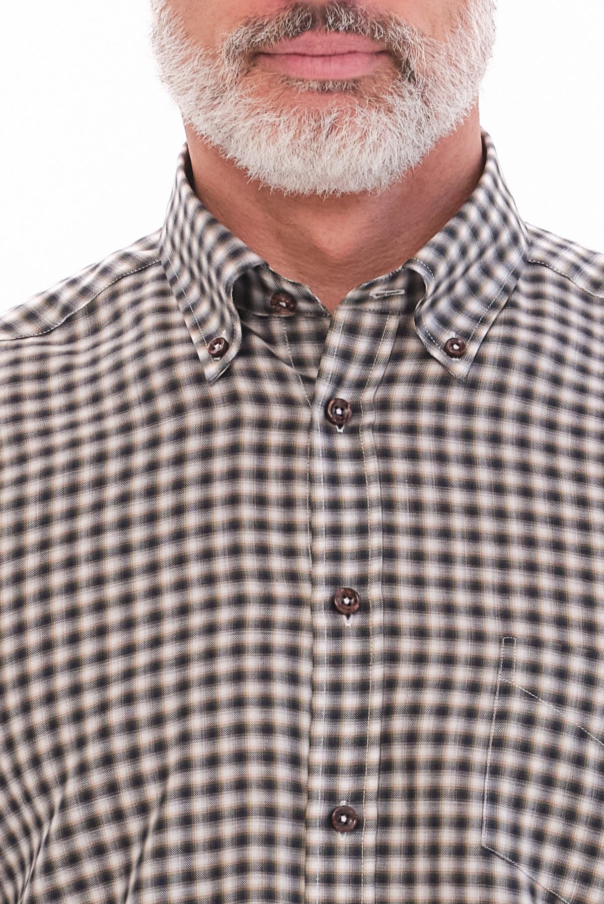 ΑΝΔΡΙΚΟ ΓΚΡΙ ΚΑΡΟ ΠΟΥΚΑΜΙΣΟ PORTOBELLO'S ME BUTTON DOWN ΓΙΑΚΑ REGULAR FIT
