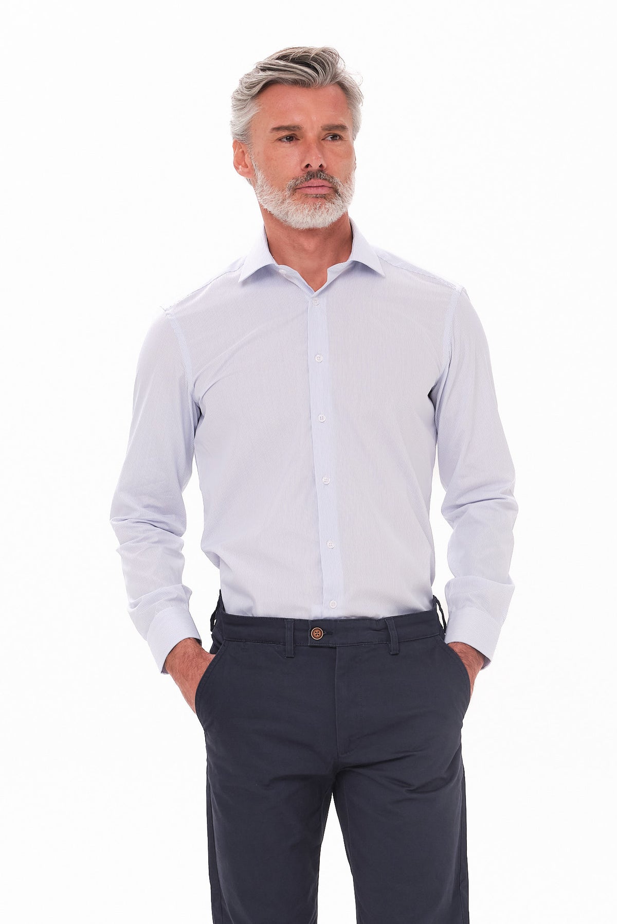 ΑΝΔΡΙΚΟ ΣΙΕΛ ΠΟΥΚΑΜΙΣΟ PORTOBELLO'S ΜΕ REX-STAR ΓΙΑΚΑ REGULAR FIT