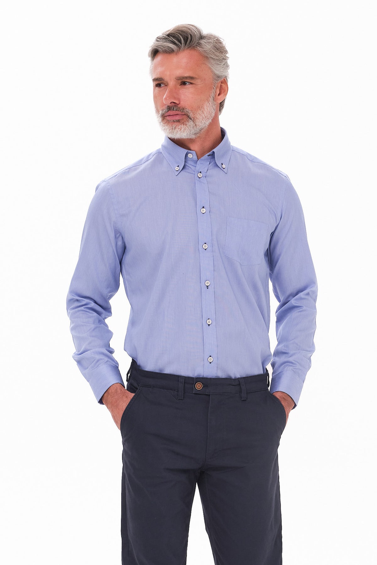 ΑΝΔΡΙΚΟ ΣΙΕΛ ΠΟΥΚΑΜΙΣΟ PORTOBELLO'S ME BUTTON DOWN ΓΙΑΚΑ REGULAR FIT