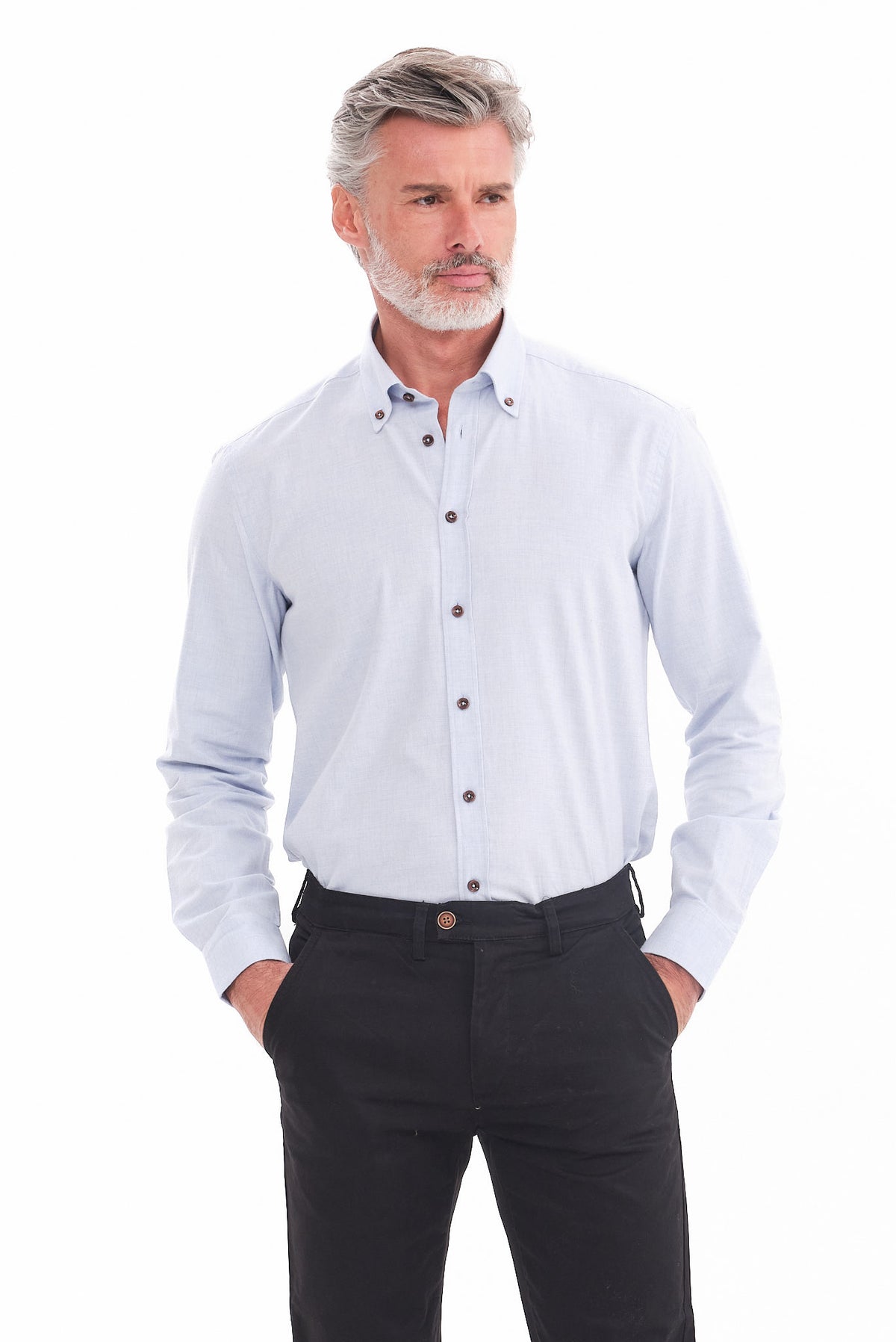 ΑΝΔΡΙΚΟ ΣΙΕΛ ΠΟΥΚΑΜΙΣΟ PORTOBELLO'S ME BUTTON DOWN ΓΙΑΚΑ REGULAR FIT