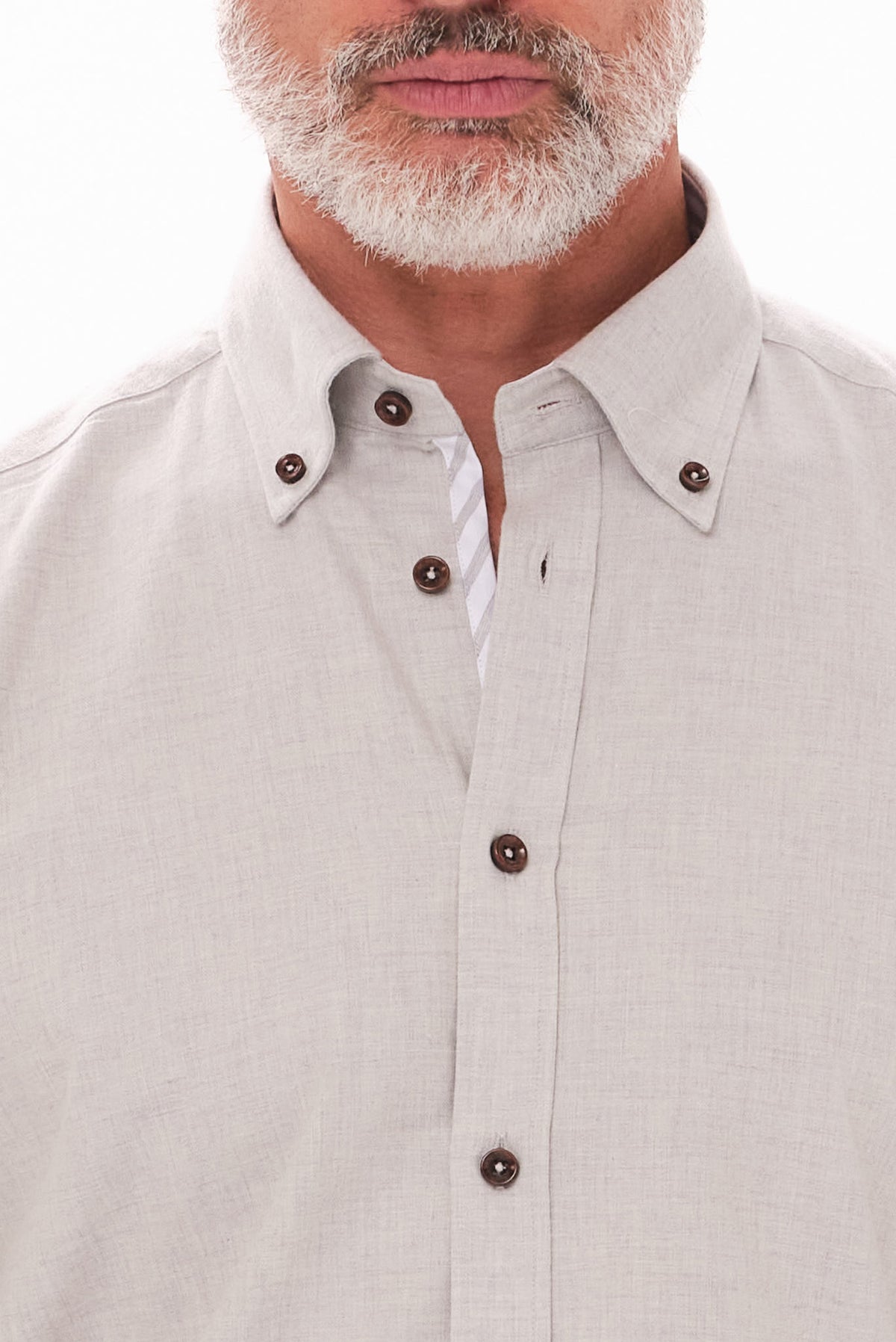 ΑΝΔΡΙΚΟ ΓΚΡΙ ΑΝΟΙΧΤΟ ΠΟΥΚΑΜΙΣΟ PORTOBELLO'S ME BUTTON DOWN ΓΙΑΚΑ REGULAR FIT