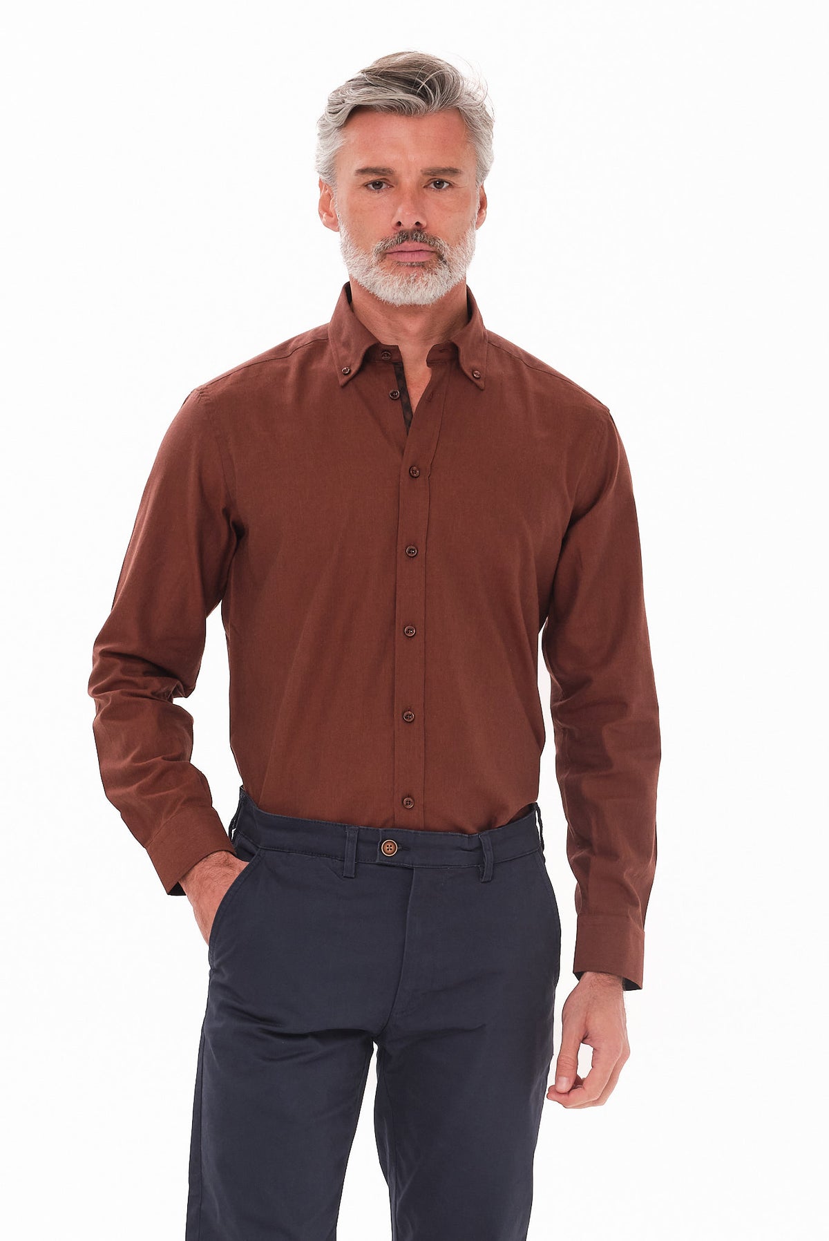 ΑΝΔΡΙΚΟ ΚΕΡΑΜΙΔΙ ΠΟΥΚΑΜΙΣΟ PORTOBELLO'S ME BUTTON DOWN ΓΙΑΚΑ REGULAR FIT