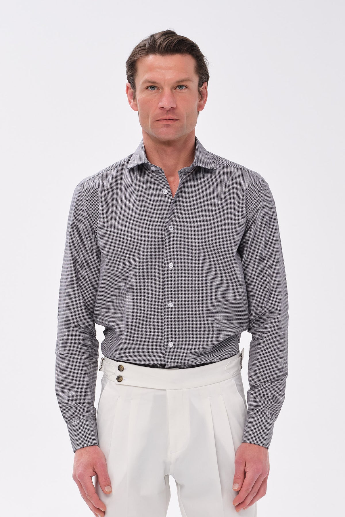 ΑΝΔΡΙΚΟ ΜΠΛΕ ΠΤΙ ΚΑΡΟ ΠΟΥΚΑΜΙΣΟ PORTOBELLO'S ΜΕ REX ΓΙΑΚΑ SLIM FIT