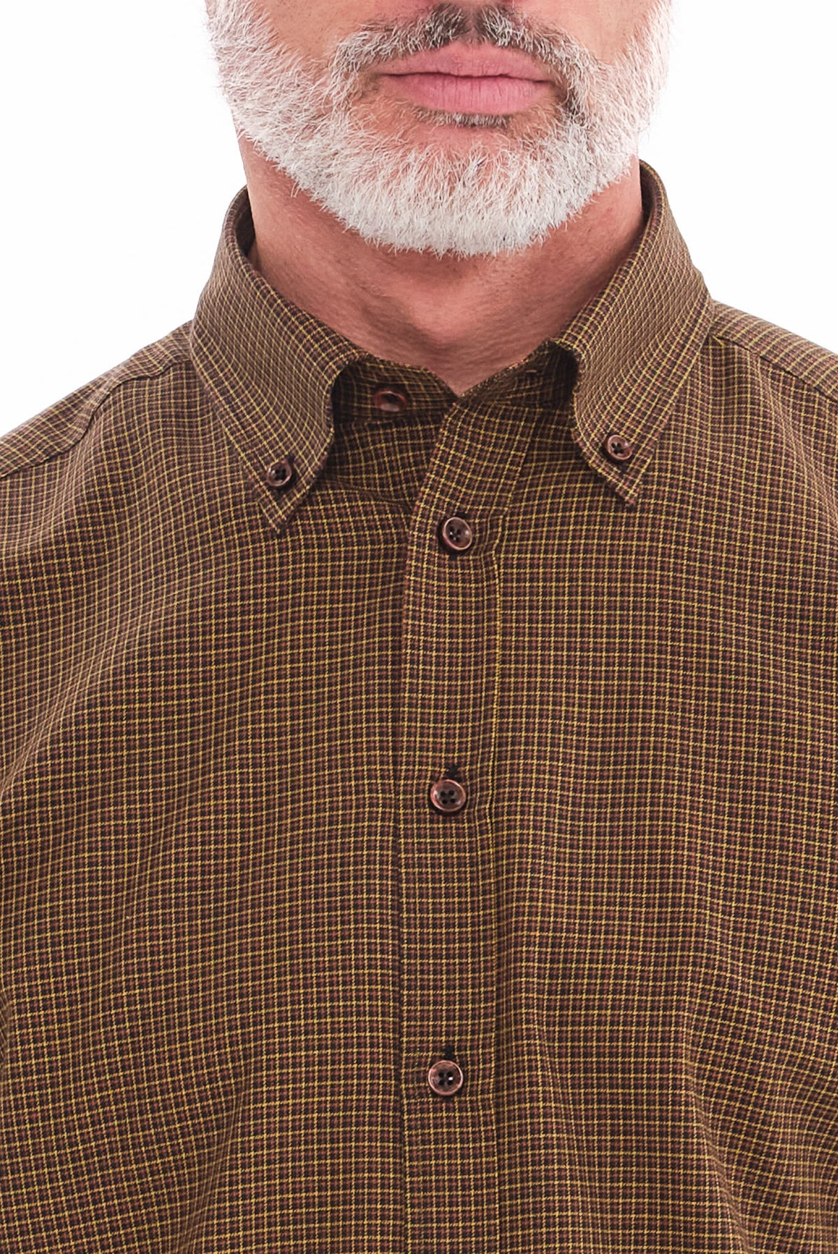 ΑΝΔΡΙΚΟ ΜΟΥΣΤΑΡΔΙ ΚΑΡΟ ΠΟΥΚΑΜΙΣΟ PORTOBELLO'S ME BUTTON DOWN ΓΙΑΚΑ REGULAR FIT