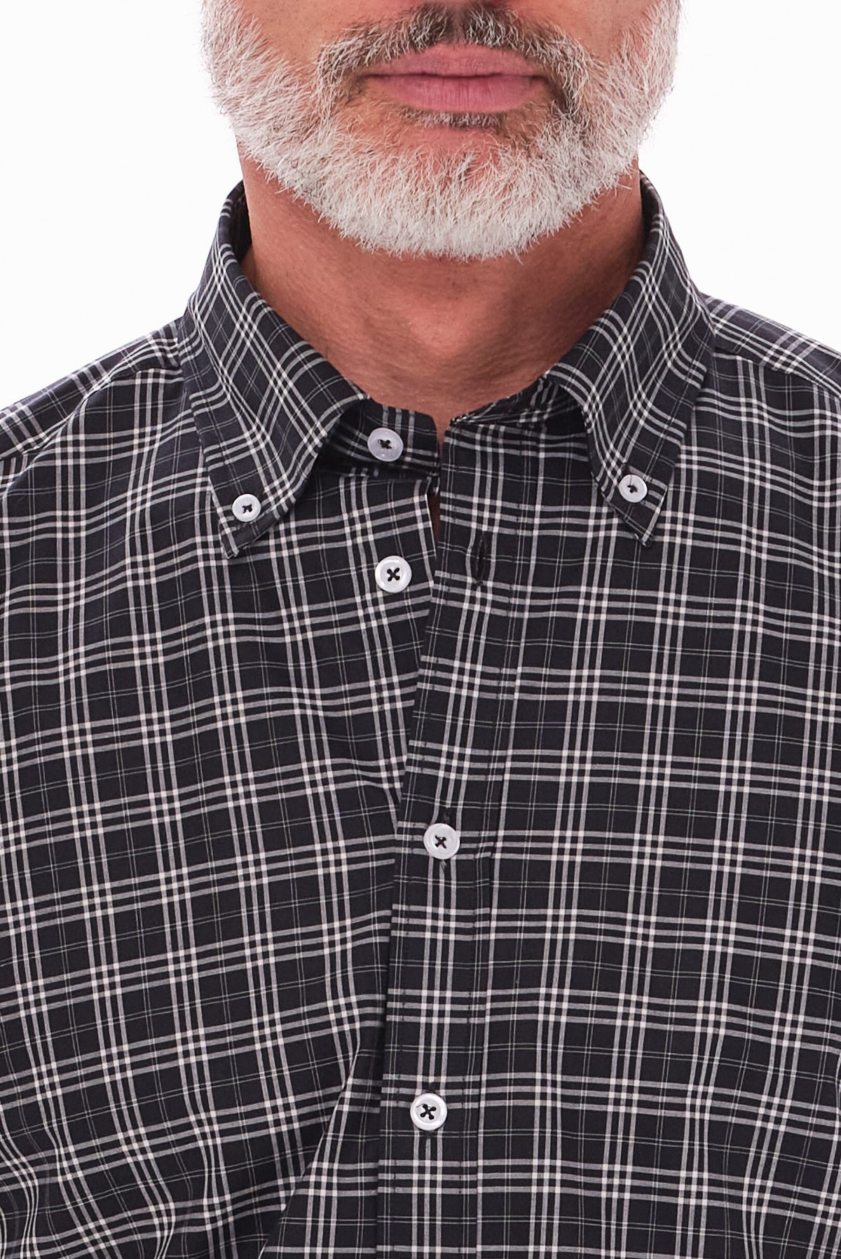 ΑΝΔΡΙΚΟ ΜΑΥΡΟ ΚΑΡΟ ΠΟΥΚΑΜΙΣΟ PORTOBELLO'S ME BUTTON DOWN ΓΙΑΚΑ REGULAR FIT