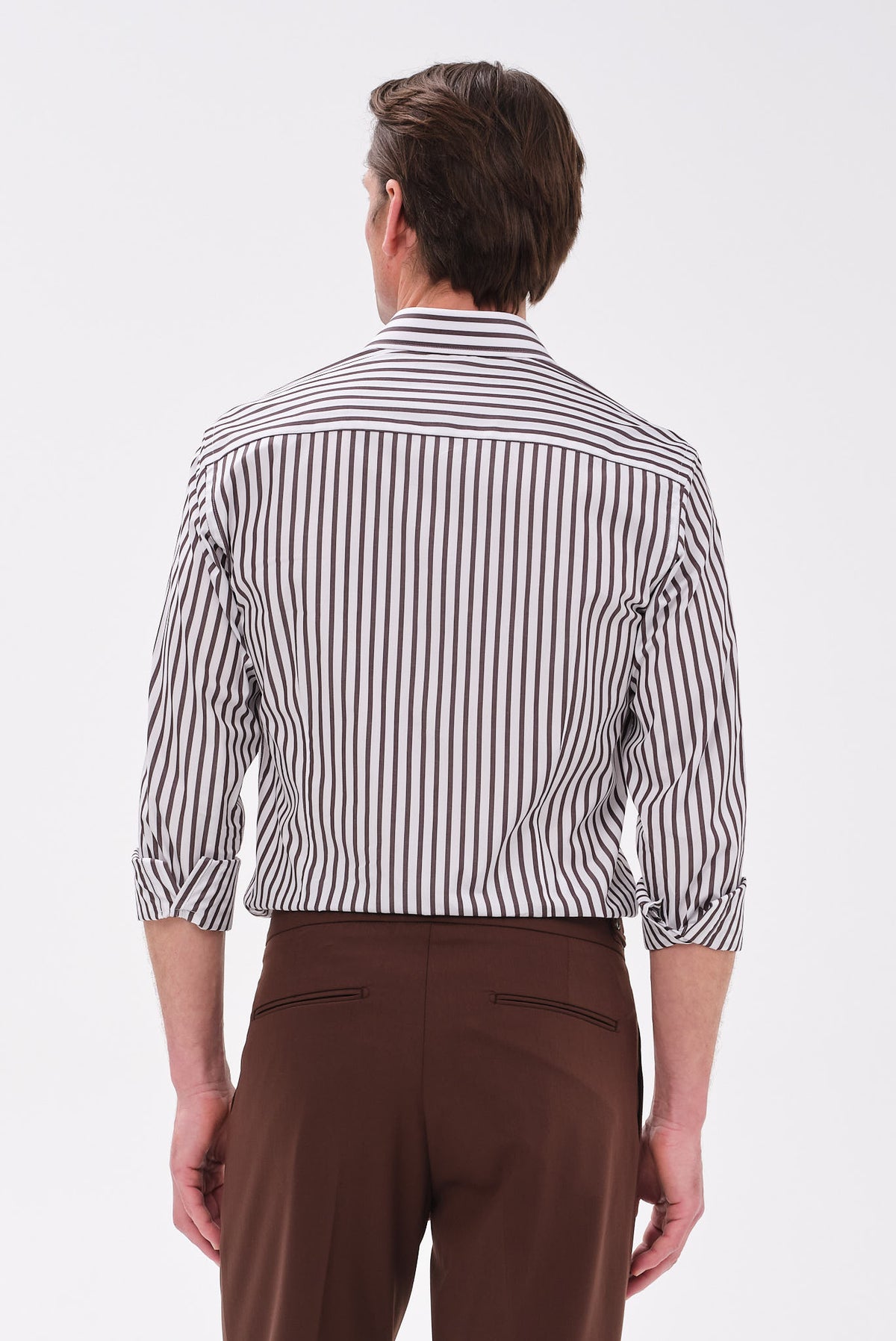 ΑΝΔΡΙΚΟ ΡΙΓΕ ΚΑΦΕ ΠΟΥΚΑΜΙΣΟ PORTOBELLO'S ΜΕ REX ΓΙΑΚΑ SLIM FIT