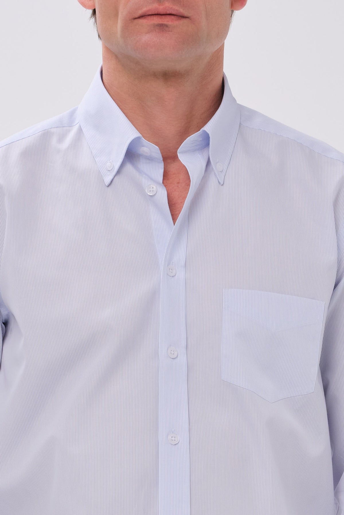 ΑΝΔΡΙΚΟ ΣΙΕΛ ΠΟΥΚΑΜΙΣΟ ΜΕ ΛΕΠΤΗ ΡΙΓΑ ΚΑΙ BUTTON DOWN ΓΙΑΚΑ PORTOBELLO'S REGULAR FIT