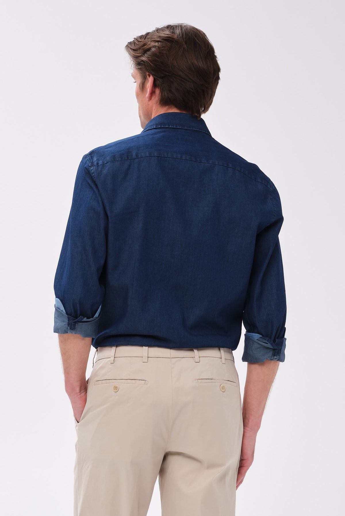 ΑΝΔΡΙΚΟ JEAN ΠΟΥΚΑΜΙΣΟ PORTOBELLO'S ΜΕ BUTTON DOWN ΓΙΑΚΑ REGULAR FIT