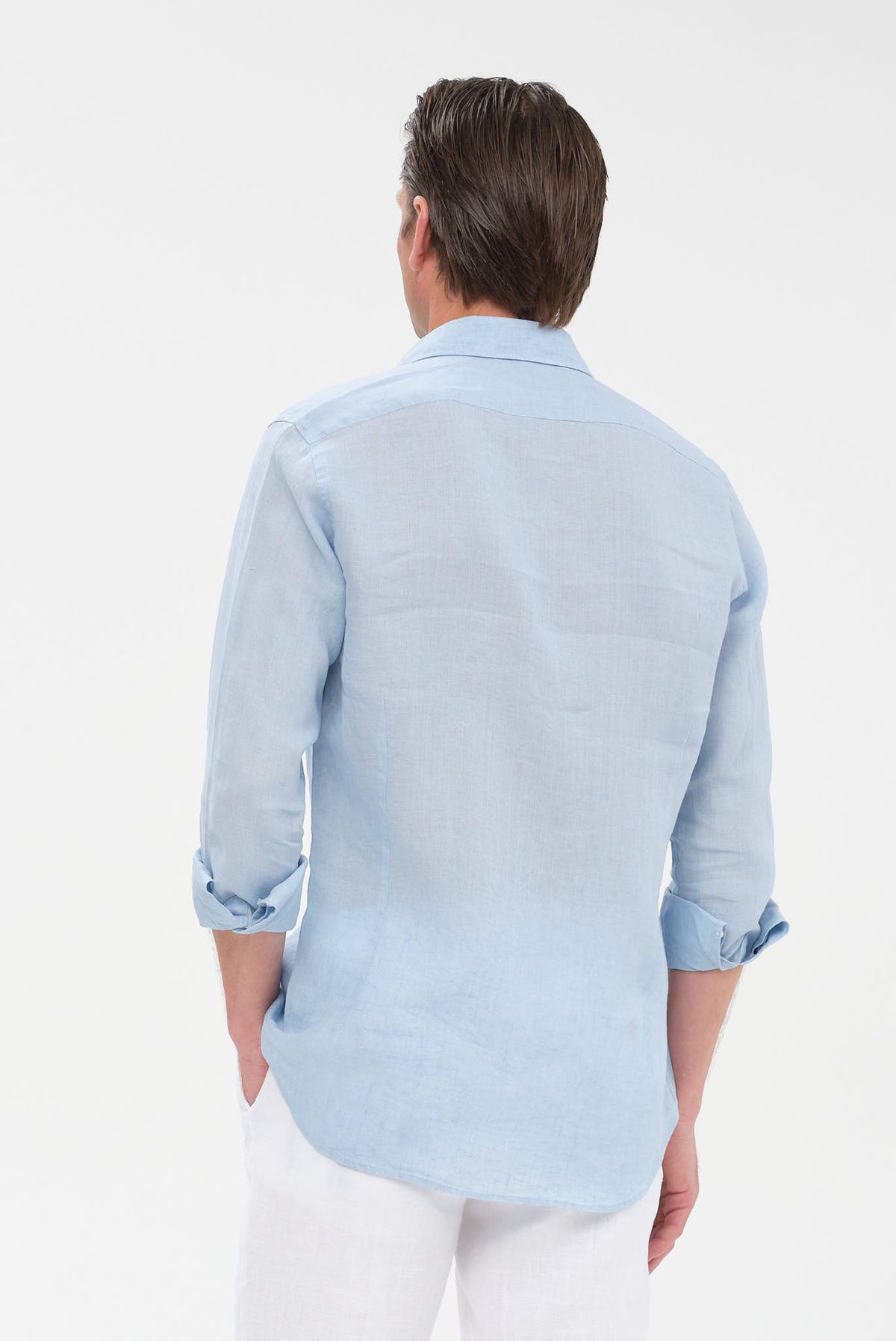 ΑΝΔΡΙΚΟ ΛΙΝΟ ΣΙΕΛ ΠΟΥΚΑΜΙΣΟ PORTOBELLO'S ME REX ΓΙΑΚΑ MODERN FIT