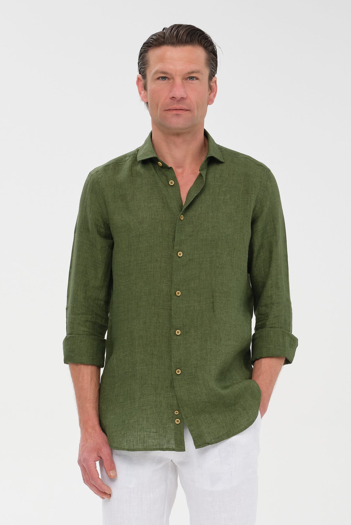 ΑΝΔΡΙΚΟ ΛΙΝΟ ΛΑΔΙ ΠΟΥΚΑΜΙΣΟ PORTOBELLO'S ME REX ΓΙΑΚΑ MODERN FIT