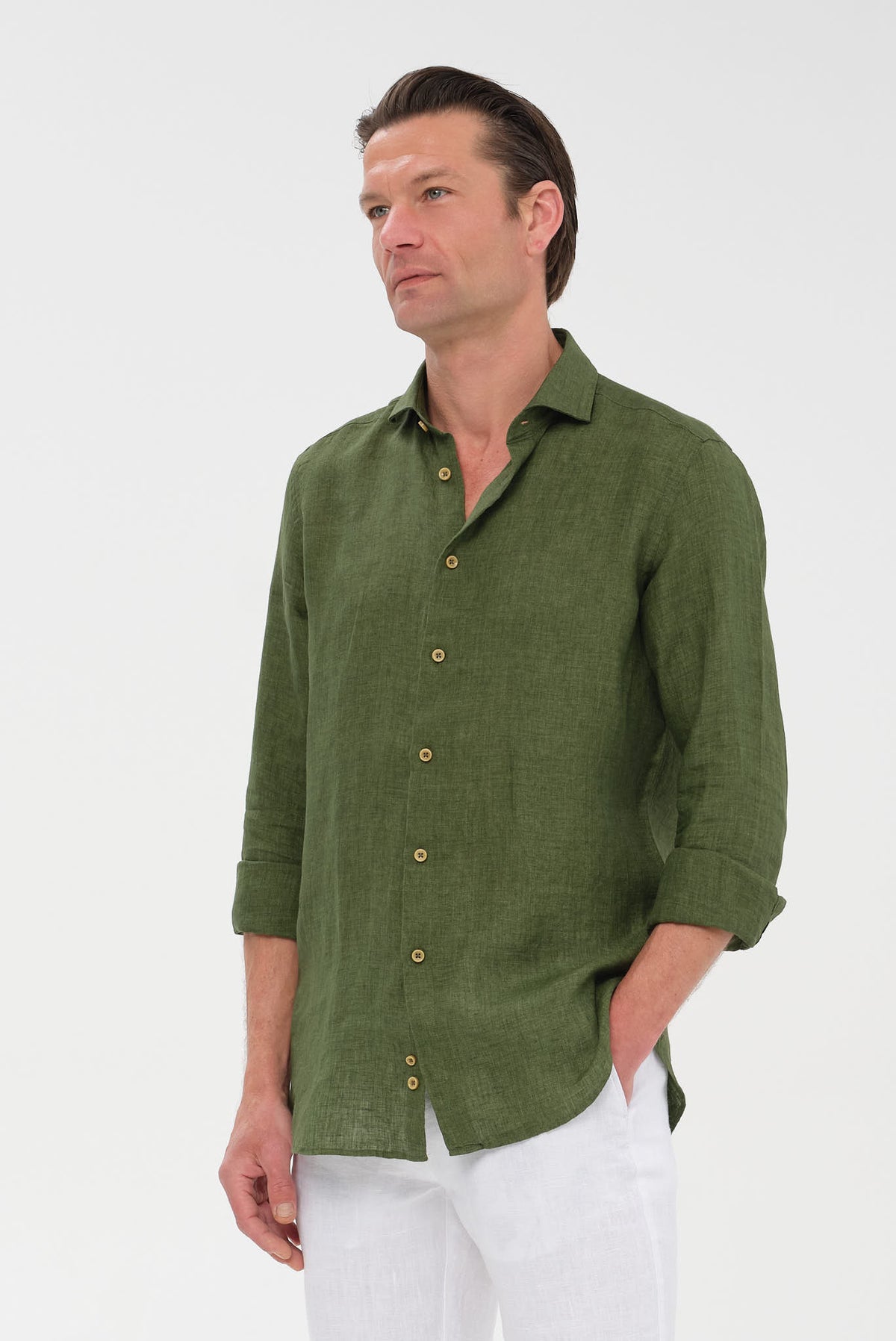 ΑΝΔΡΙΚΟ ΛΙΝΟ ΛΑΔΙ ΠΟΥΚΑΜΙΣΟ PORTOBELLO'S ME REX ΓΙΑΚΑ MODERN FIT