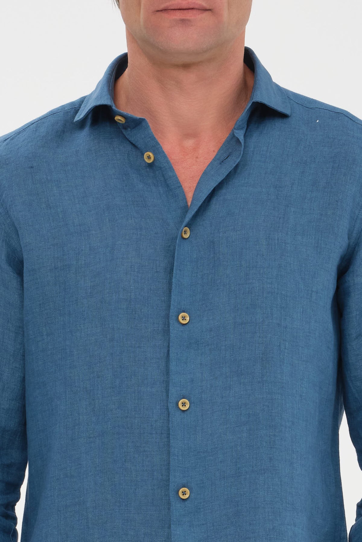 ΑΝΔΡΙΚΟ ΛΙΝΟ ΠΕΤΡΟΛ ΠΟΥΚΑΜΙΣΟ PORTOBELLO'S ME REX ΓΙΑΚΑ MODERN FIT