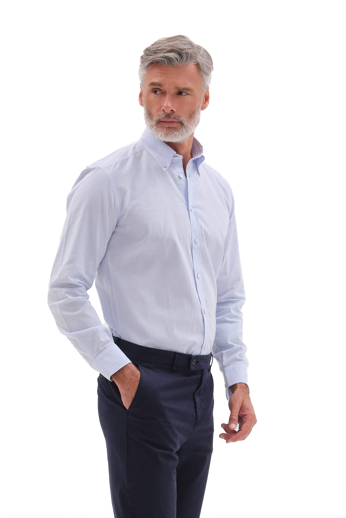 ΑΝΔΡΙΚΟ ΣΙΕΛ ΠΟΥΚΑΜΙΣΟ PORTOBELLO'S ΜΕ BUTTON DOWN ΓΙΑΚΑ REGULAR FIT