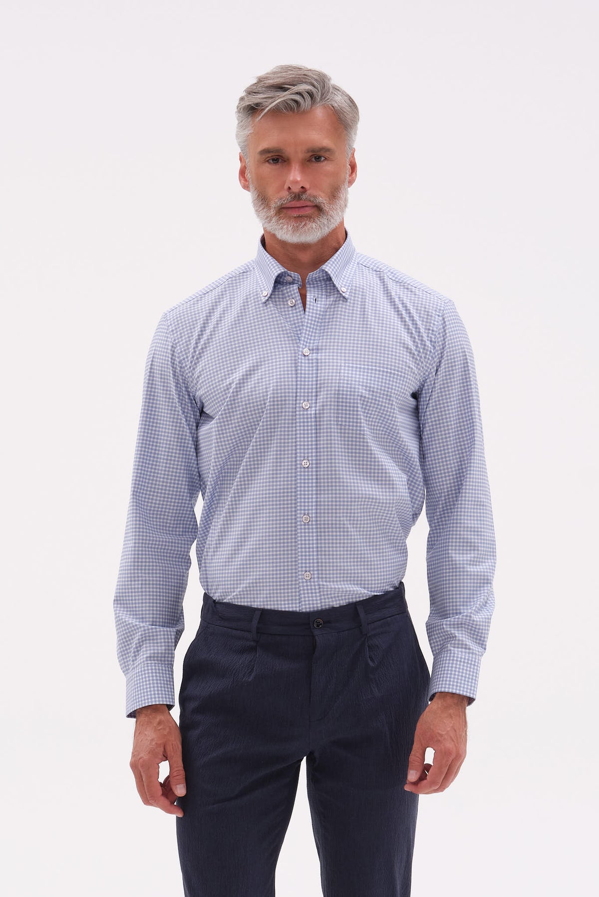 ΑΝΔΡΙΚΟ ΠΤΙ ΚΑΡΟ ΣΙΕΛ ΠΟΥΚΑΜΙΣΟ PORTOBELLO'S ΜΕ BUTTON DOWN ΓΙΑΚΑ REGULAR FIT