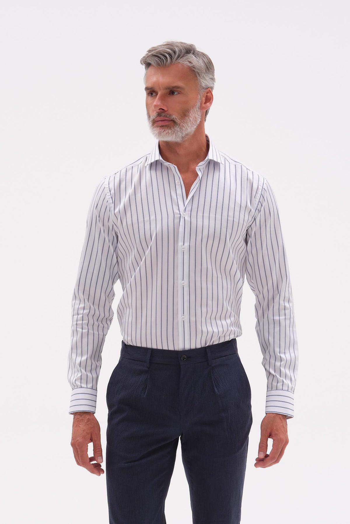 ΑΝΔΡΙΚΟ ΡΙΓΕ ΜΠΛΕ ΠΟΥΚΑΜΙΣΟ PORTOBELLO'S ΜΕ REX ΓΙΑΚΑ SLIM FIT