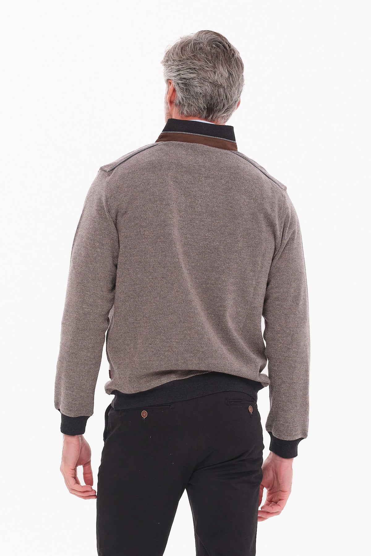 ΑΝΔΡΙΚΟ ΣΚΟΥΡΟ ΜΠΕΖ ΠΟΥΛΟΒΕΡ LUPETTO ZIP PORTOBELLO'S REGULAR FIT