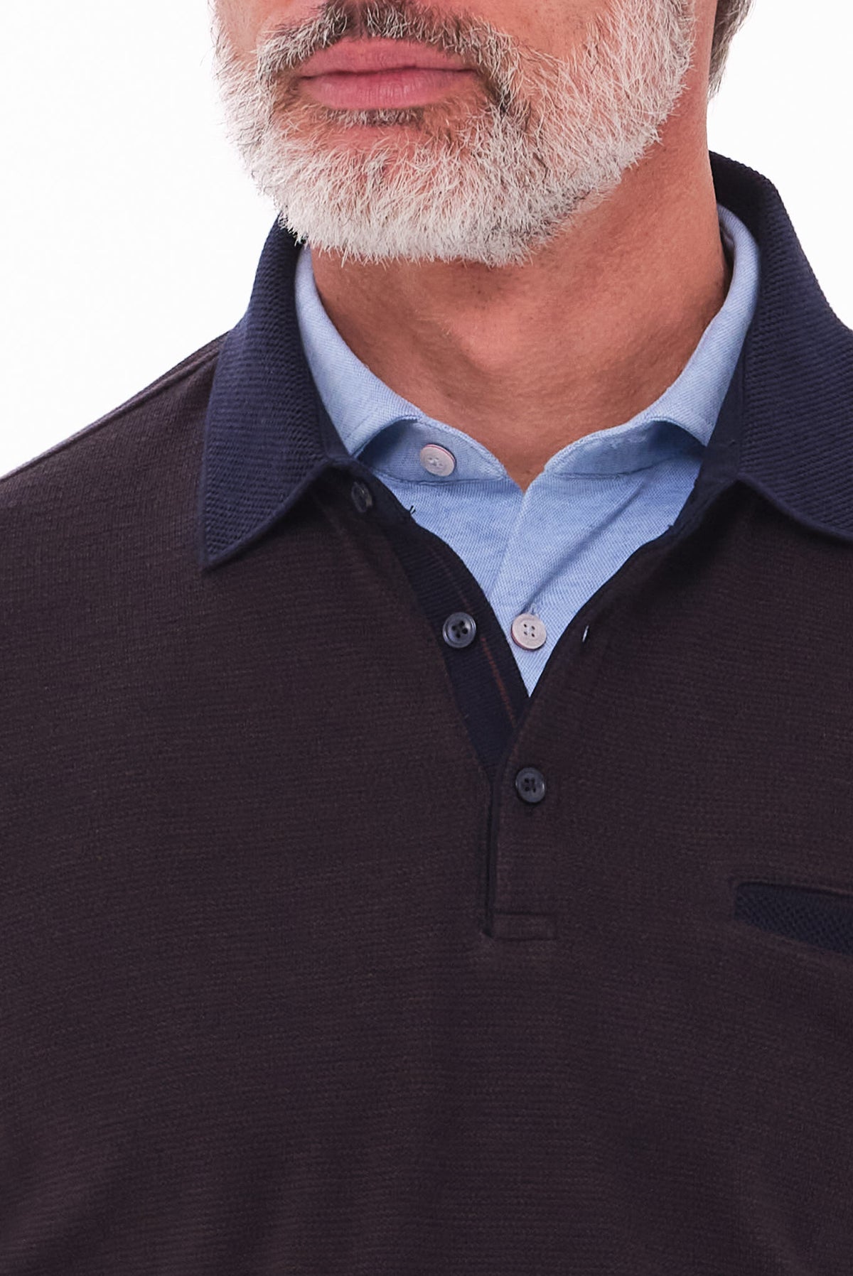 ΑΝΔΡΙΚΟ ΚΑΦΕ POLO ΜΑΚΡΥΜΑΝΙΚΟ PORTOBELLO'S REGULAR FIT