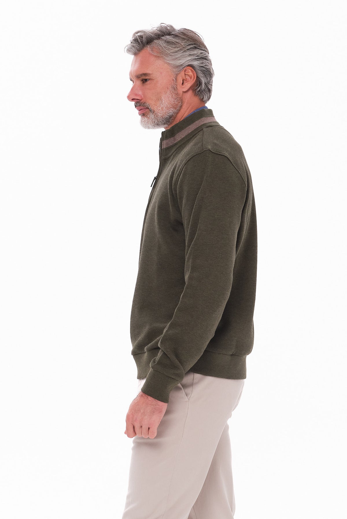 ΑΝΔΡΙΚΟ ΛΑΔΙ ΠΟΥΛΟΒΕΡ LUPETTO ZIP PORTOBELLO'S REGULAR FIT