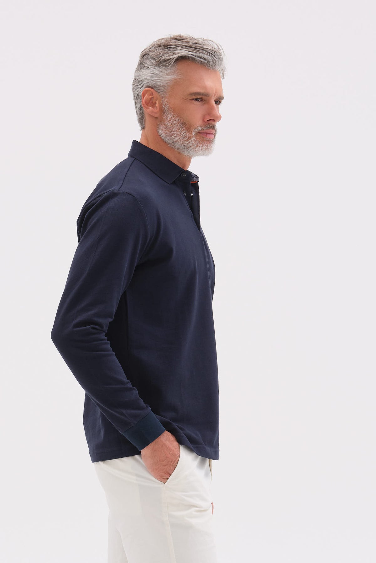 ΑΝΔΡΙΚΟ ΜΠΛΕ ΜΑΚΡΥΜΑΝΙΚΟ PIQUE POLO PORTOBELLO'S