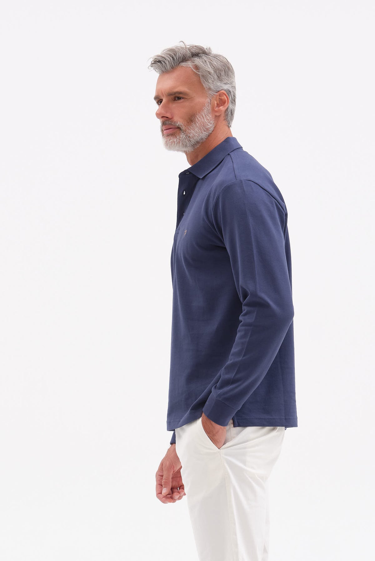 ΑΝΔΡΙΚΟ INDIGO ΜΑΚΡΥΜΑΝΙΚΟ PIQUE POLO PORTOBELLO'S