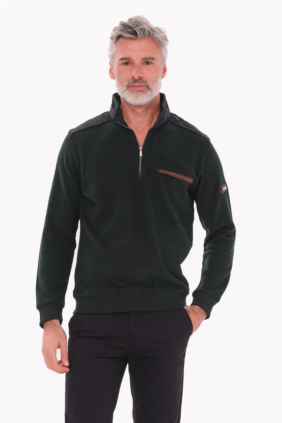 ΑΝΔΡΙΚΟ ΛΑΔΙ LUPETTO ZIP ΠΟΥΛΟΒΕΡ PORTOBELLO'S REGULAR FIT