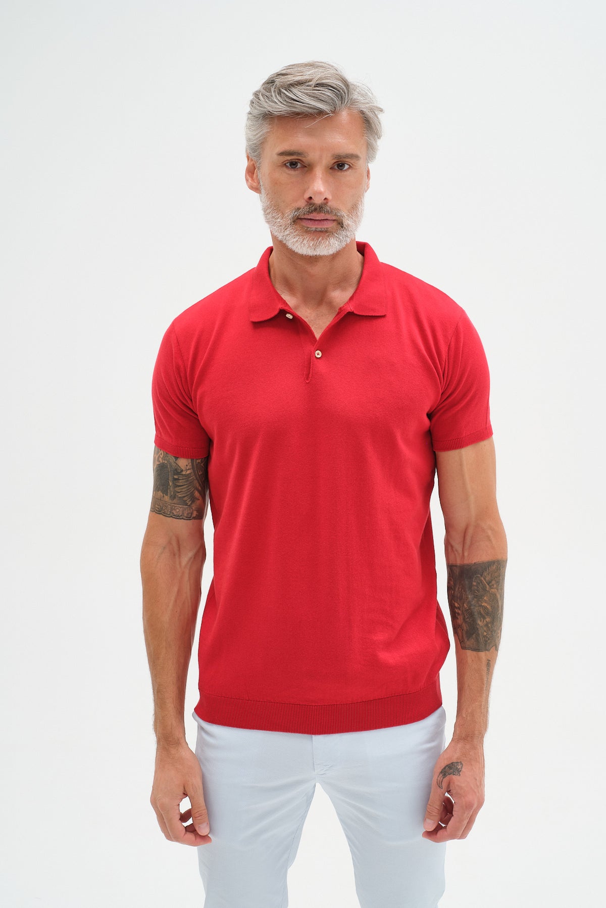 ΑΝΔΡΙΚΟ ΚΟΚΚΙΝΟ ΚΟΝΤΟΜΑΝΙΚΟ POLO PORTOBELLO'S REGULAR FIT