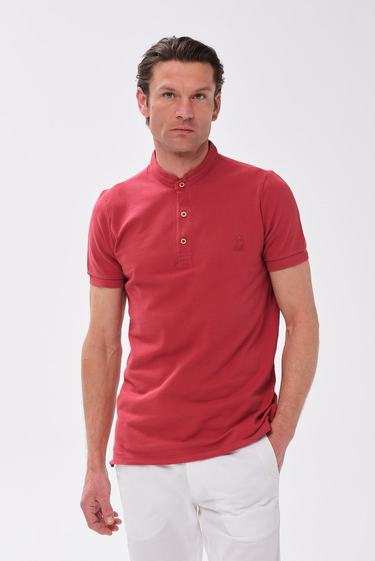 ΑΝΔΡΙΚΟ ΚΟΚΚΙΝΟ ΜΑΟ POLO ΜΠΛΟΥΖΑΚΙ LES GENT'S REGULAR FIT