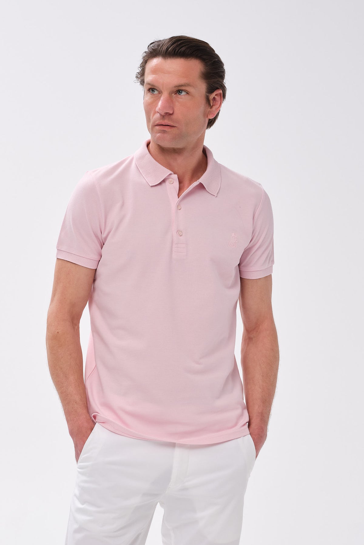 ΑΝΔΡΙΚΟ ΡΟΖ ΚΟΝΤΟΜΑΝΙΚΟ POLO LES GENT'S REGULAR FIT