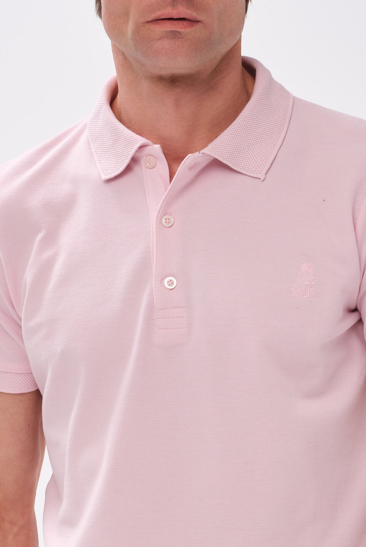 ΑΝΔΡΙΚΟ ΡΟΖ ΚΟΝΤΟΜΑΝΙΚΟ POLO LES GENT'S REGULAR FIT