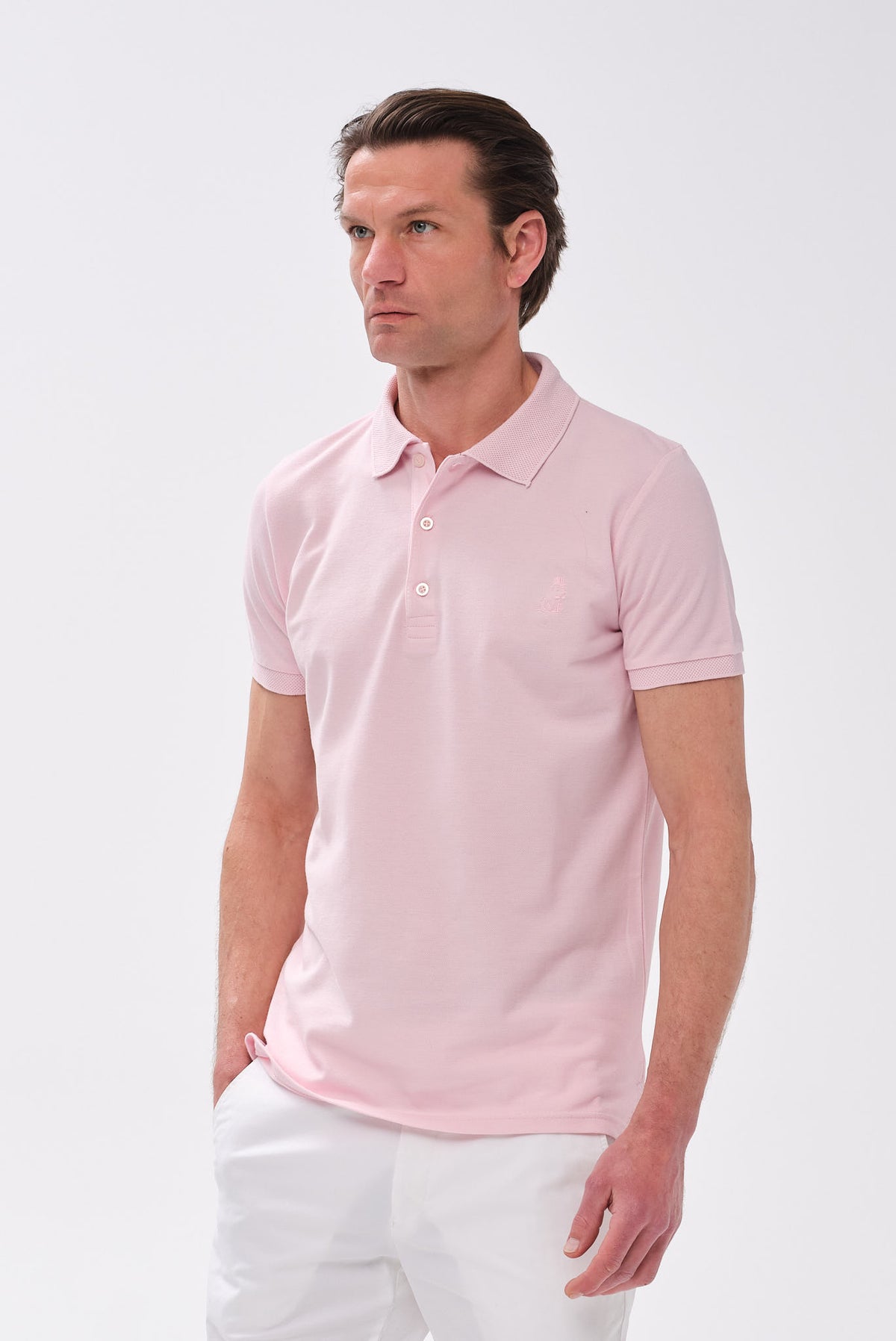 ΑΝΔΡΙΚΟ ΡΟΖ ΚΟΝΤΟΜΑΝΙΚΟ POLO LES GENT'S REGULAR FIT