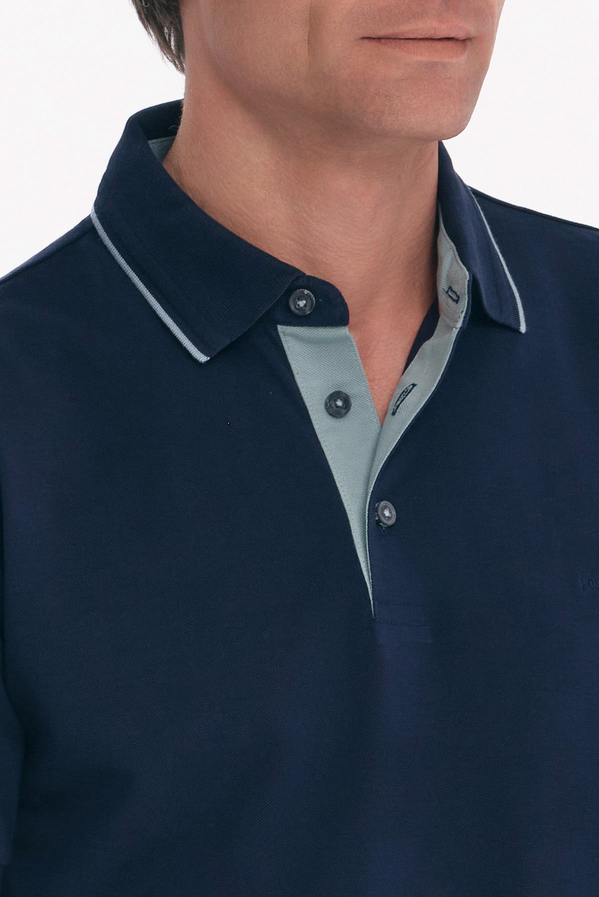 ΑΝΔΡΙΚΟ ΜΠΛΕ POLO COTTON PIMA REGULAR FIT PORTOBELLO'S