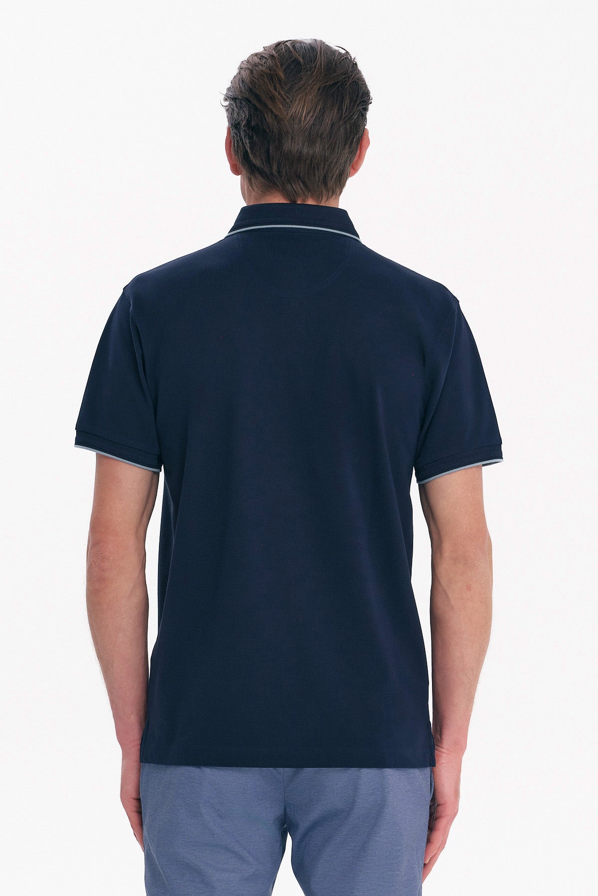 ΑΝΔΡΙΚΟ ΜΠΛΕ POLO COTTON PIMA REGULAR FIT PORTOBELLO'S