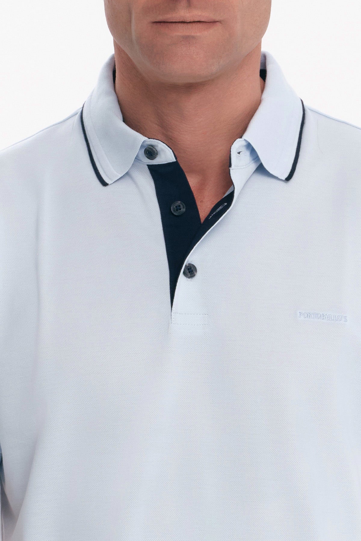 ΑΝΔΡΙΚΟ ΣΙΕΛ POLO COTTON PIMA REGULAR FIT PORTOBELLO'S