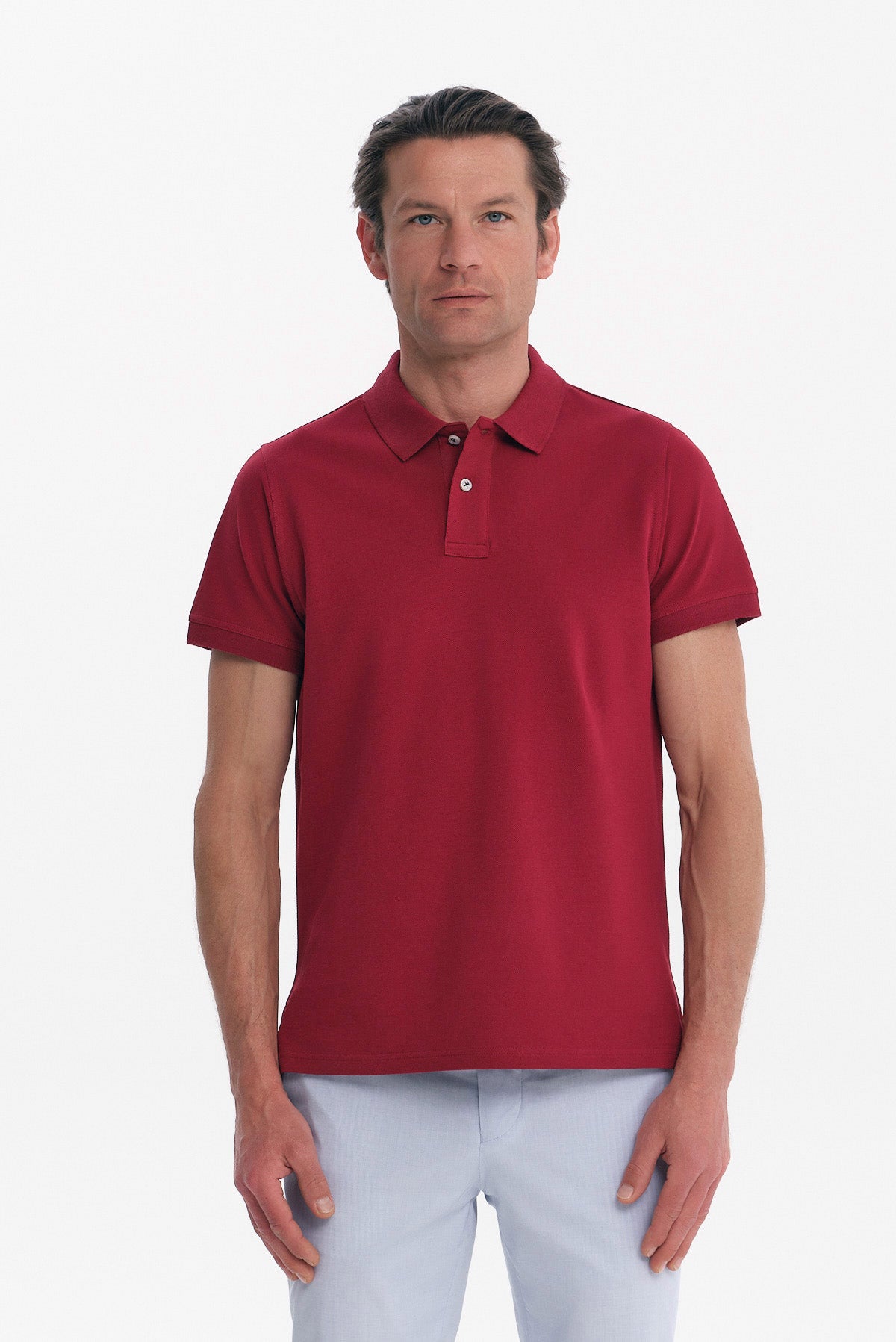 ΑΝΔΡΙΚΟ ΜΟΝΟΧΡΩΜΟ ΜΠΟΡΝΤΟ POLO REGULAR FIT PORTOBELLO'S