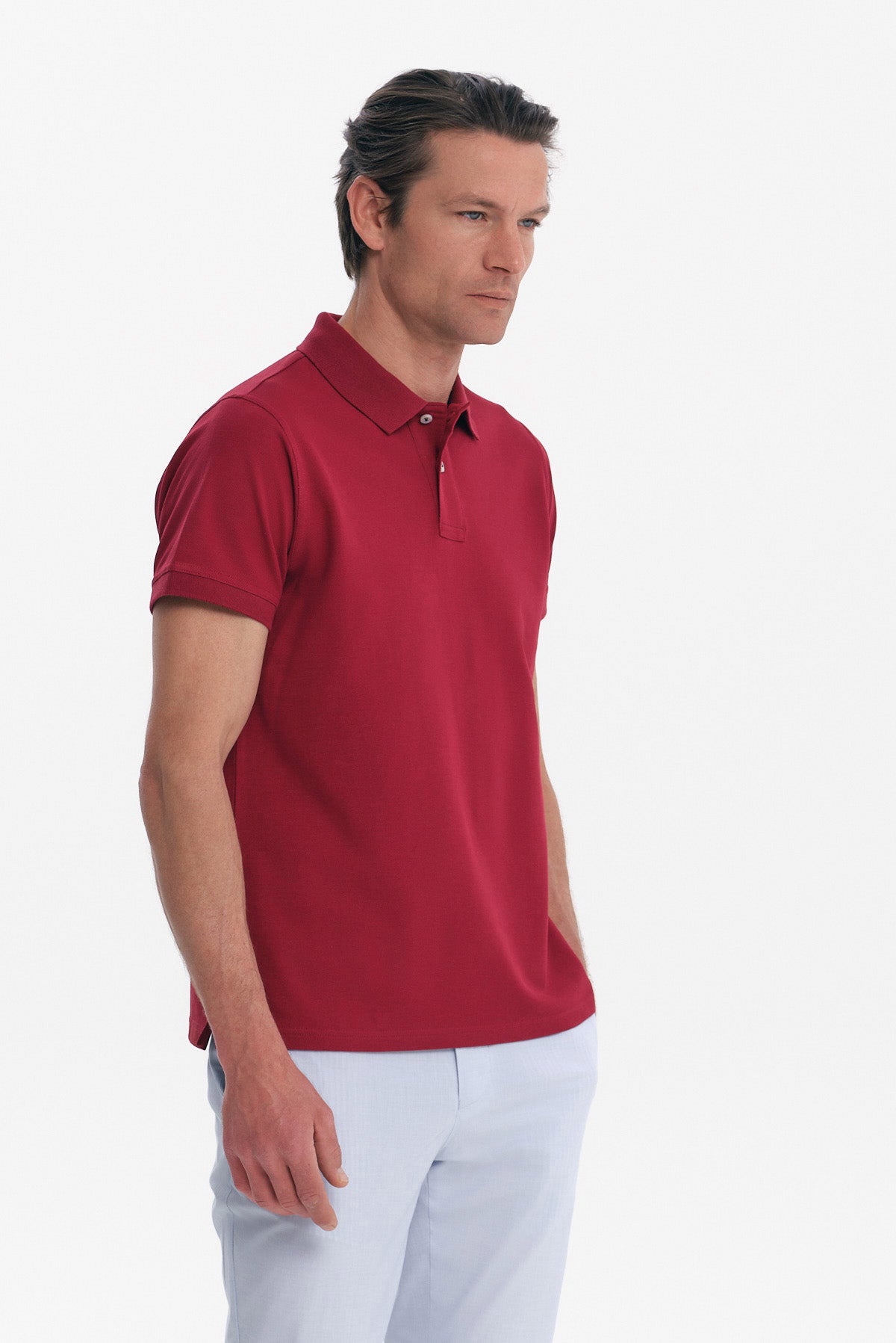 ΑΝΔΡΙΚΟ ΜΟΝΟΧΡΩΜΟ ΜΠΟΡΝΤΟ POLO REGULAR FIT PORTOBELLO'S
